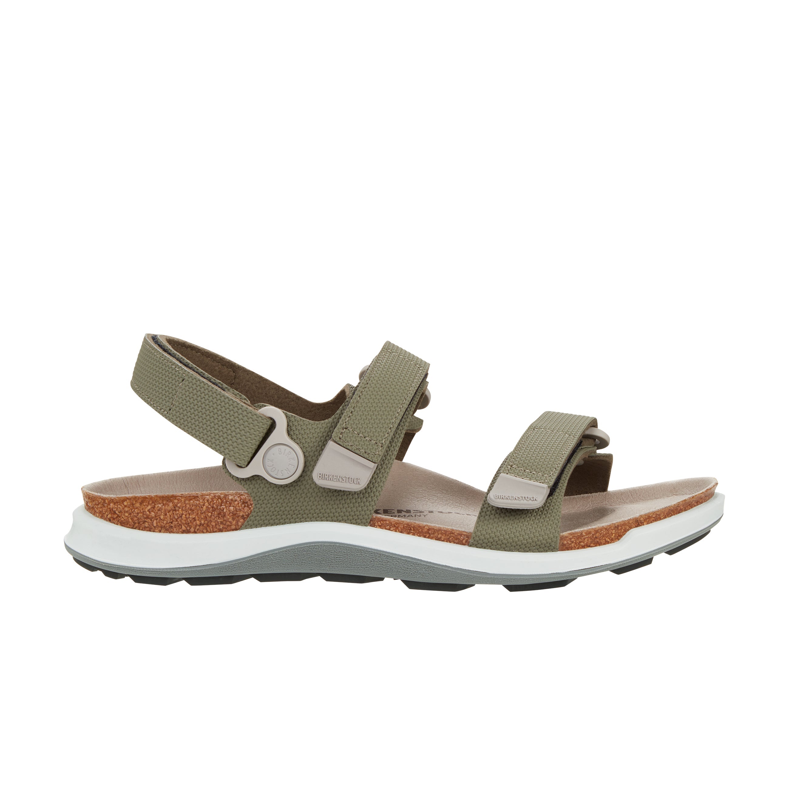 Birkenstock Kalahari Cross Country Khaki Birko-Flor Side View