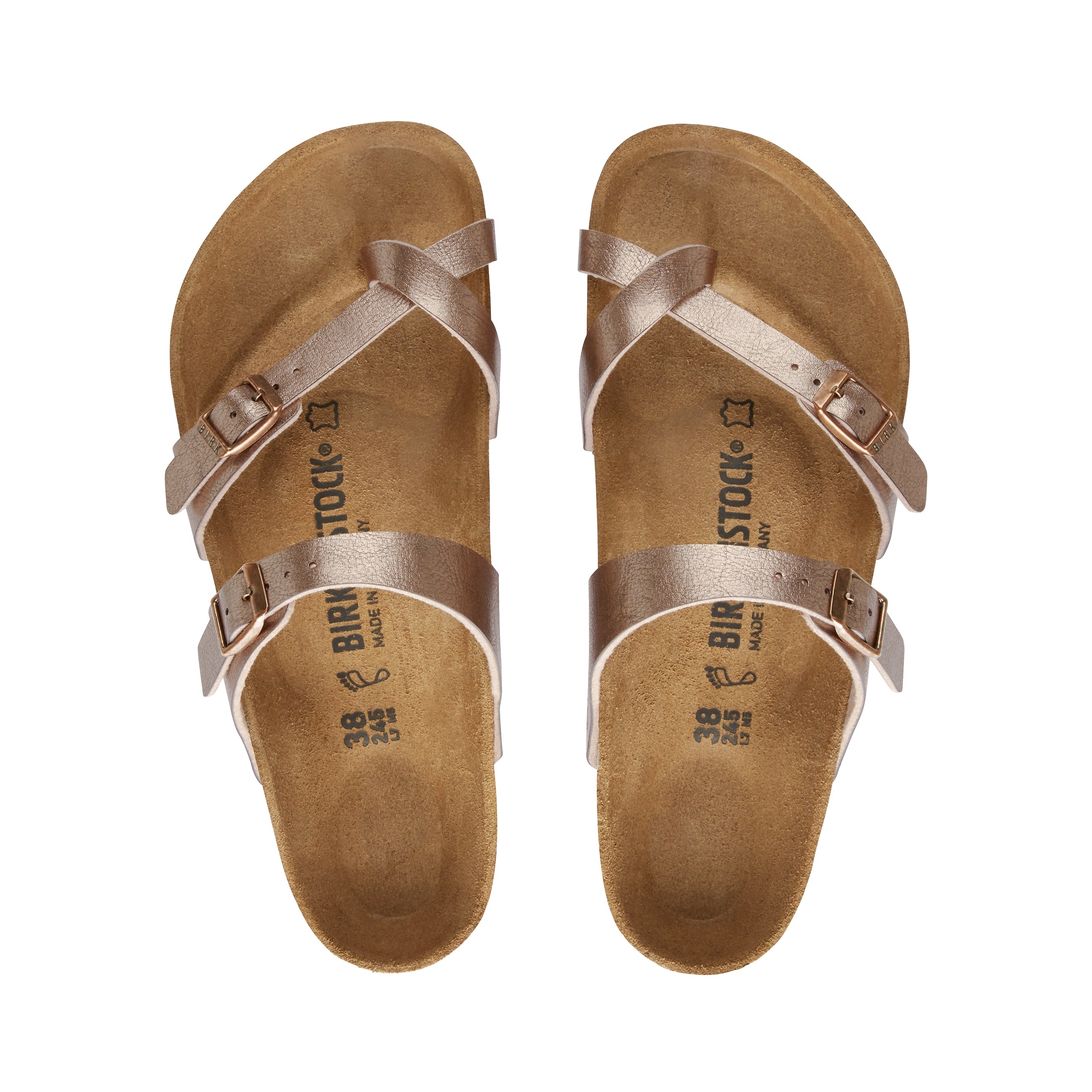 Birkenstock Mayari Graceful Taupe Birko-Flor top view