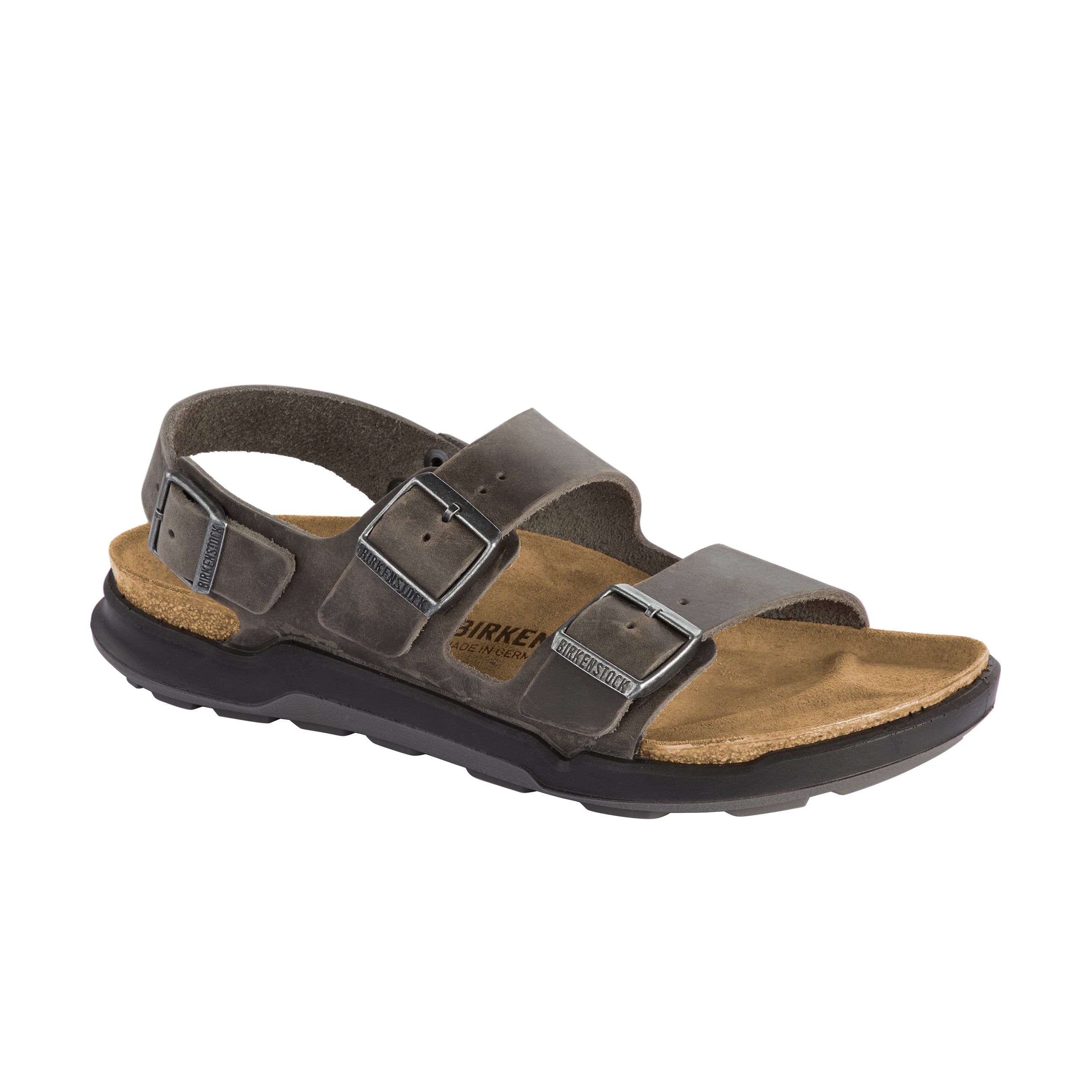 Birkenstock Milano Cross Town Iron Oiled Leather