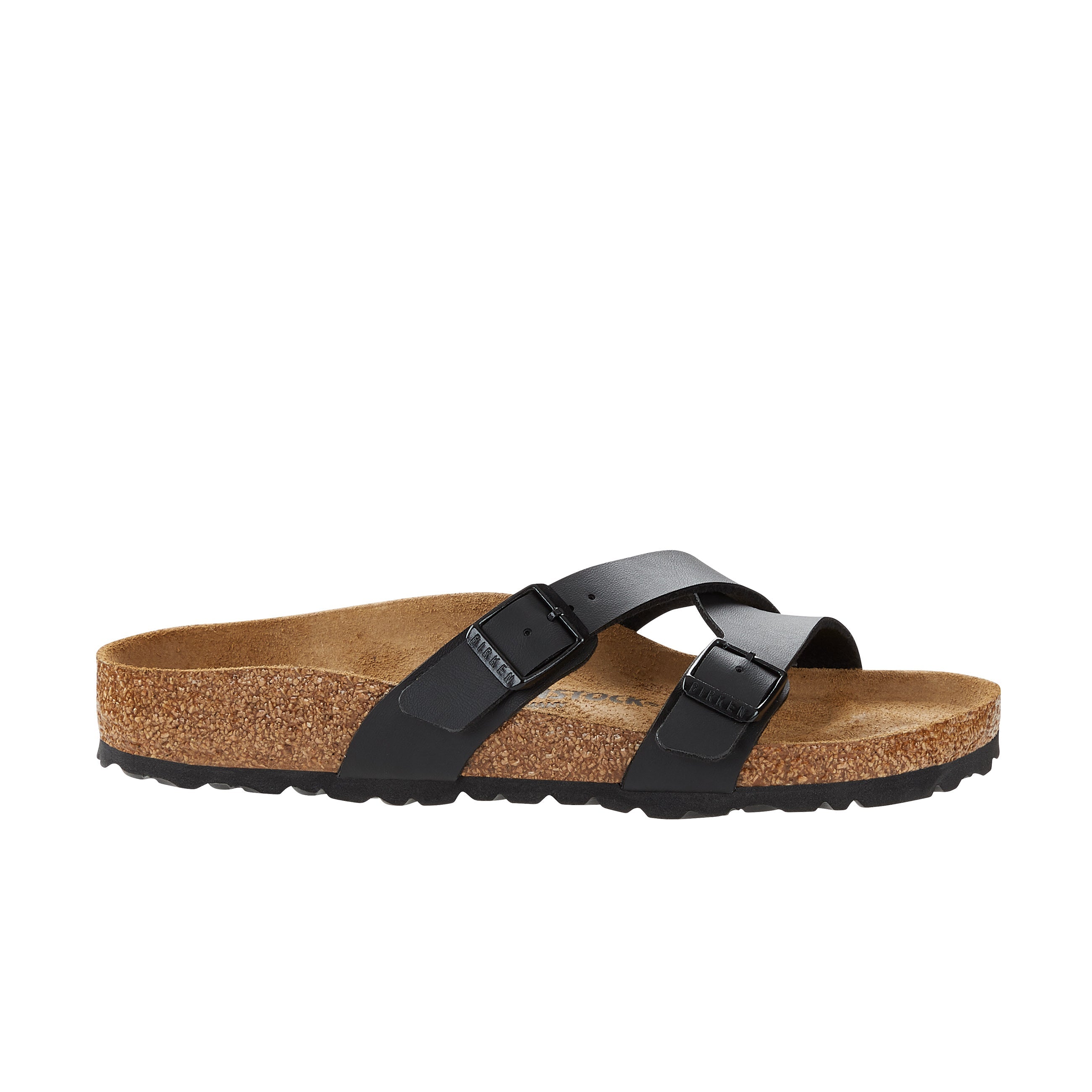 Birkenstock Yao Black Birko-Flor side view