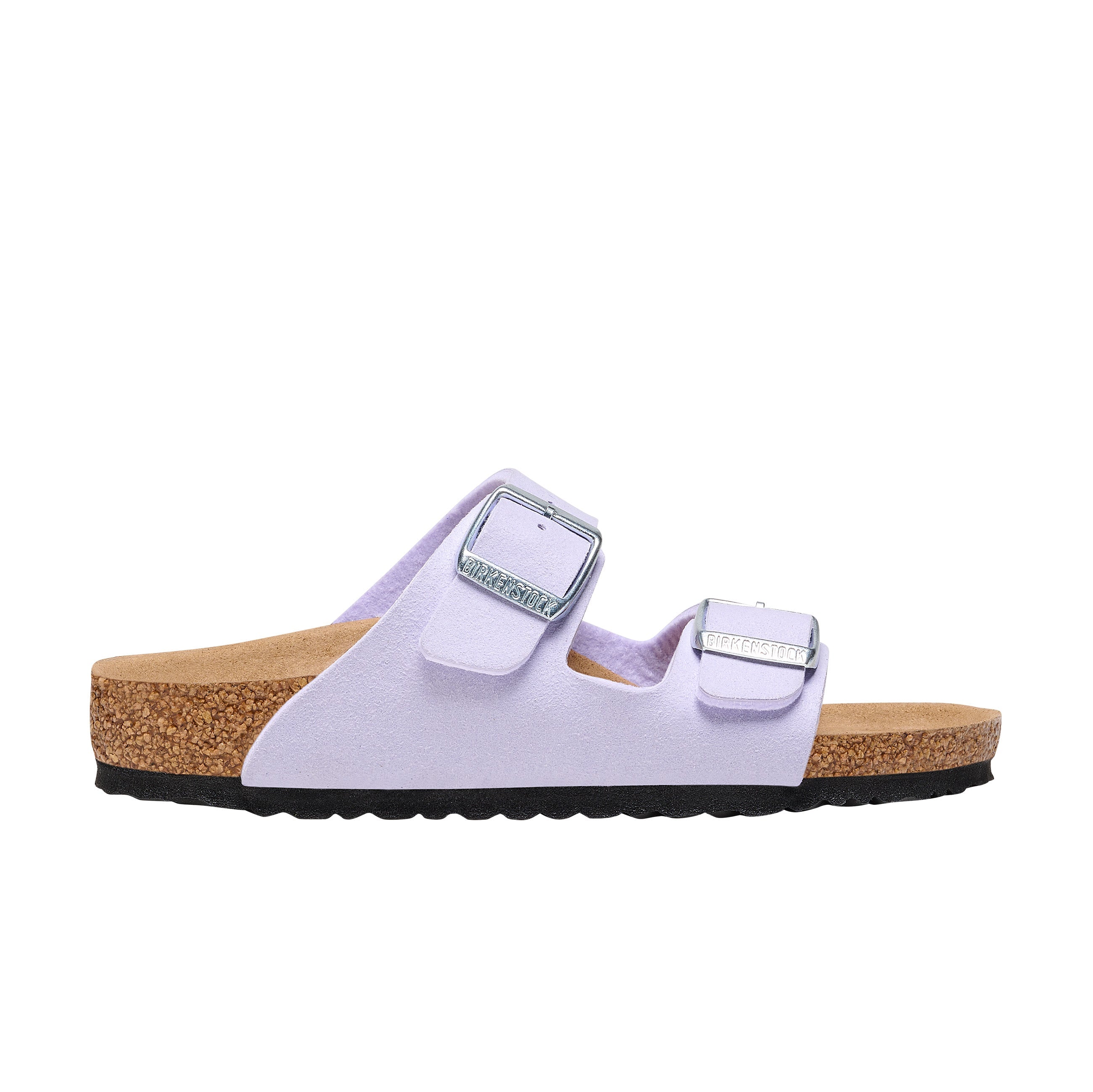 Birkenstock Arizona Kids Synthetic Soft Birki Vegan Purple Fog side view