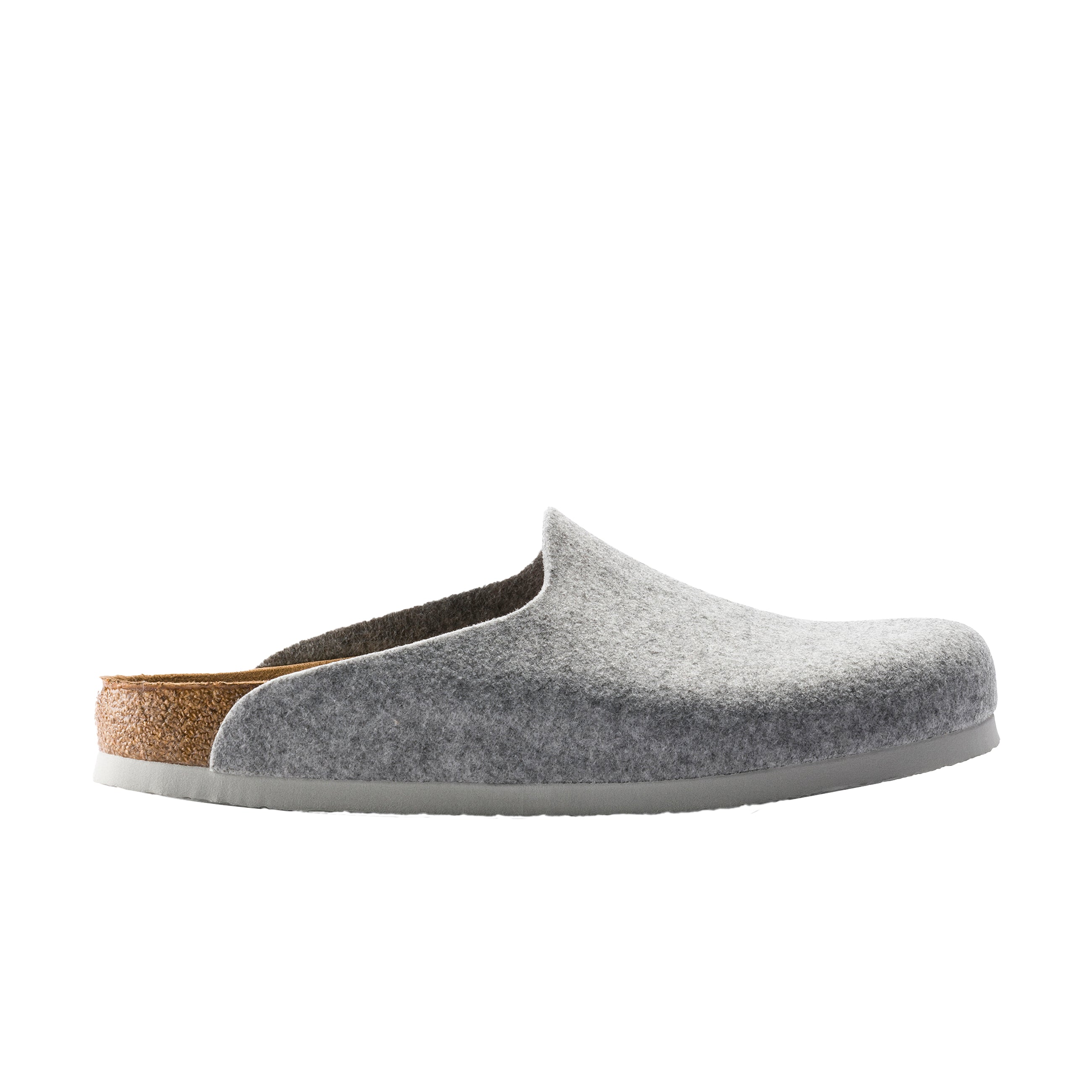 Birkenstock Amsterdam Light Grey Felt side view