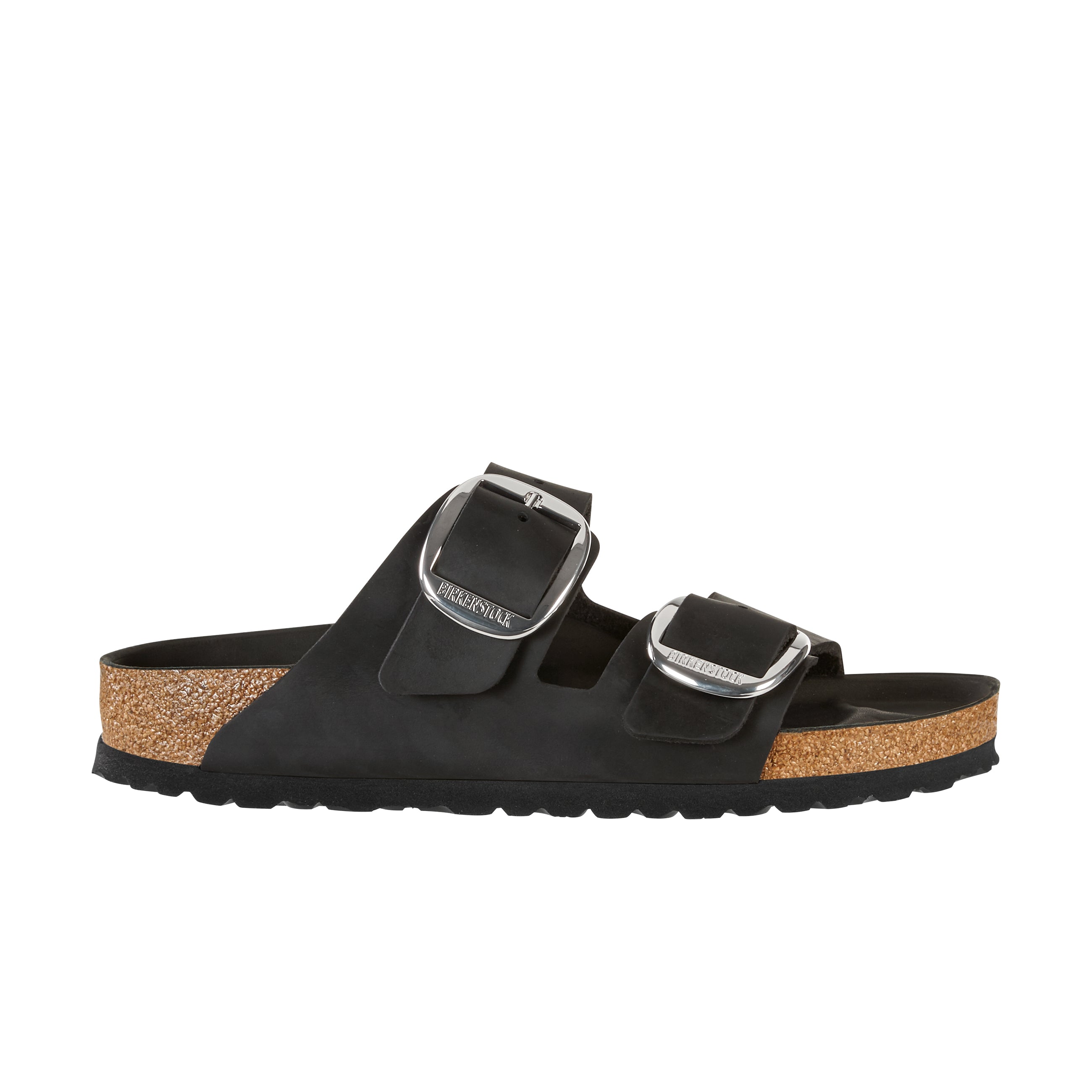 Birkenstock Arizona Big Buckle Black Oiled Leather side view