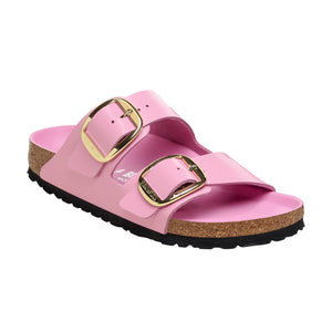 Birkenstock Arizona Big Buckle Natural Leather Patent High Shine Fondant Pink