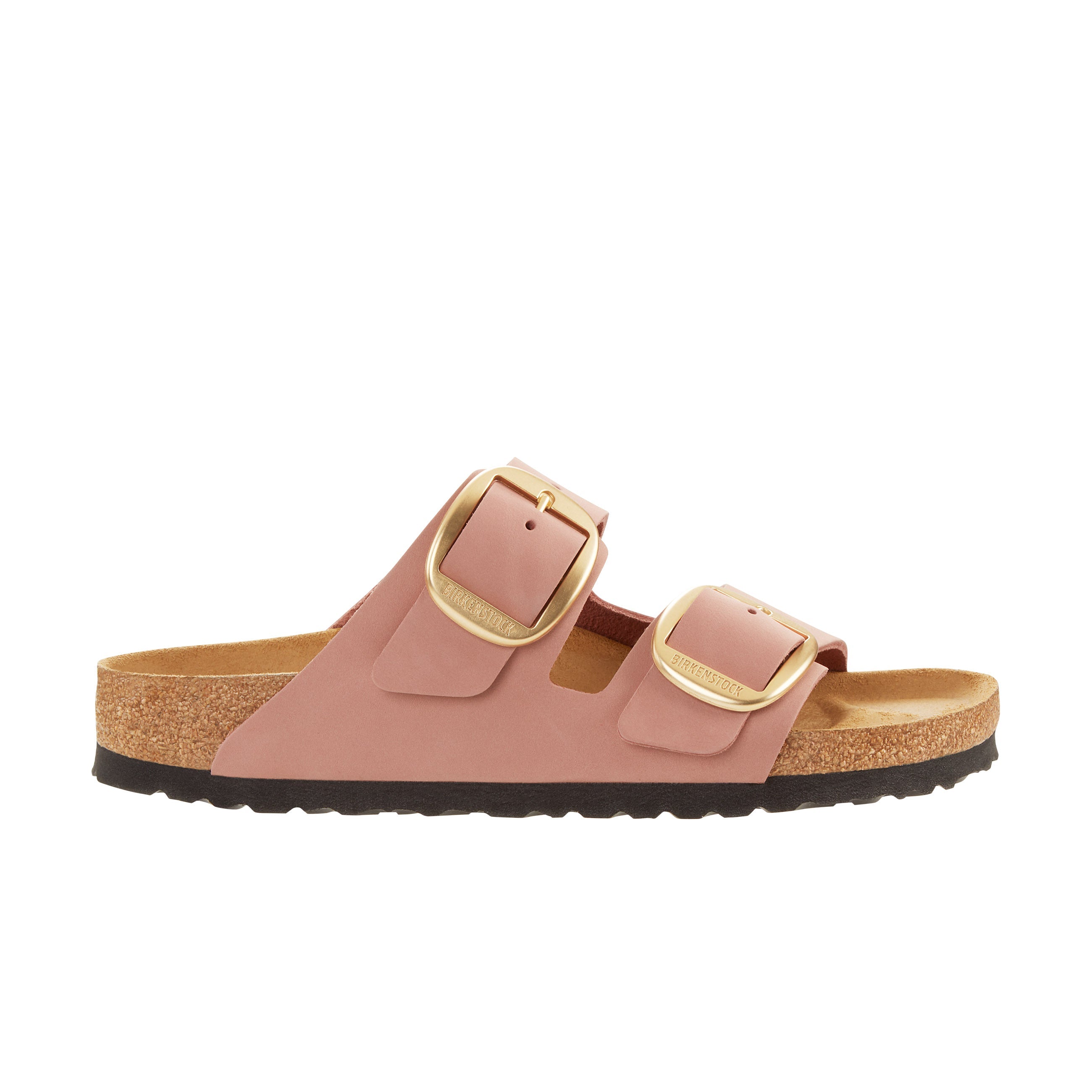 Birkenstock Arizona Big Buckle Old Rose Nubuck Leather side view