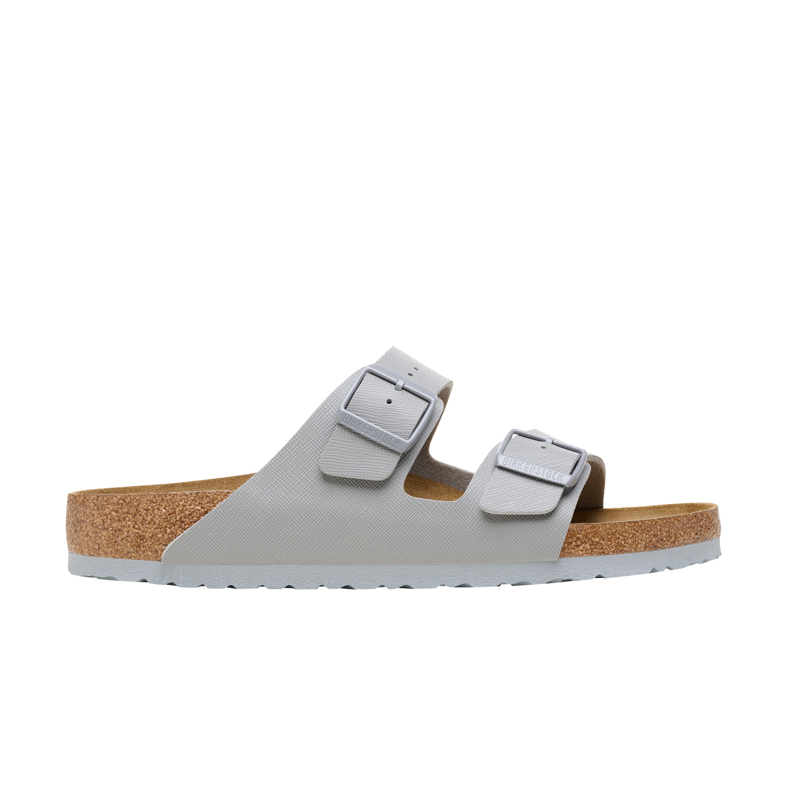 Birkenstock Arizona Birko-Flor Saffiano Stone Coin side view