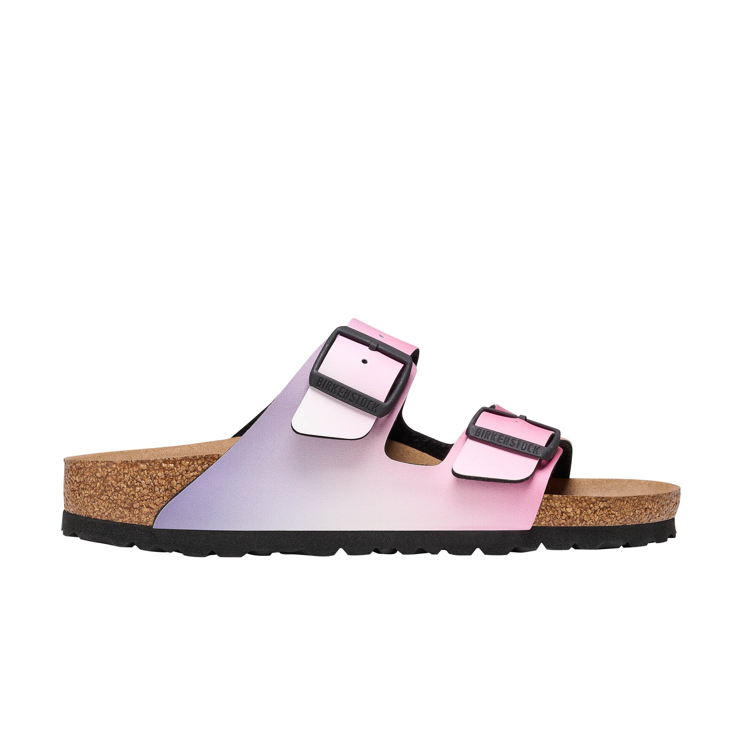 Birkenstock Arizona Vegan Energy Sport Ombre Pink/Purple Birko-Flor side view