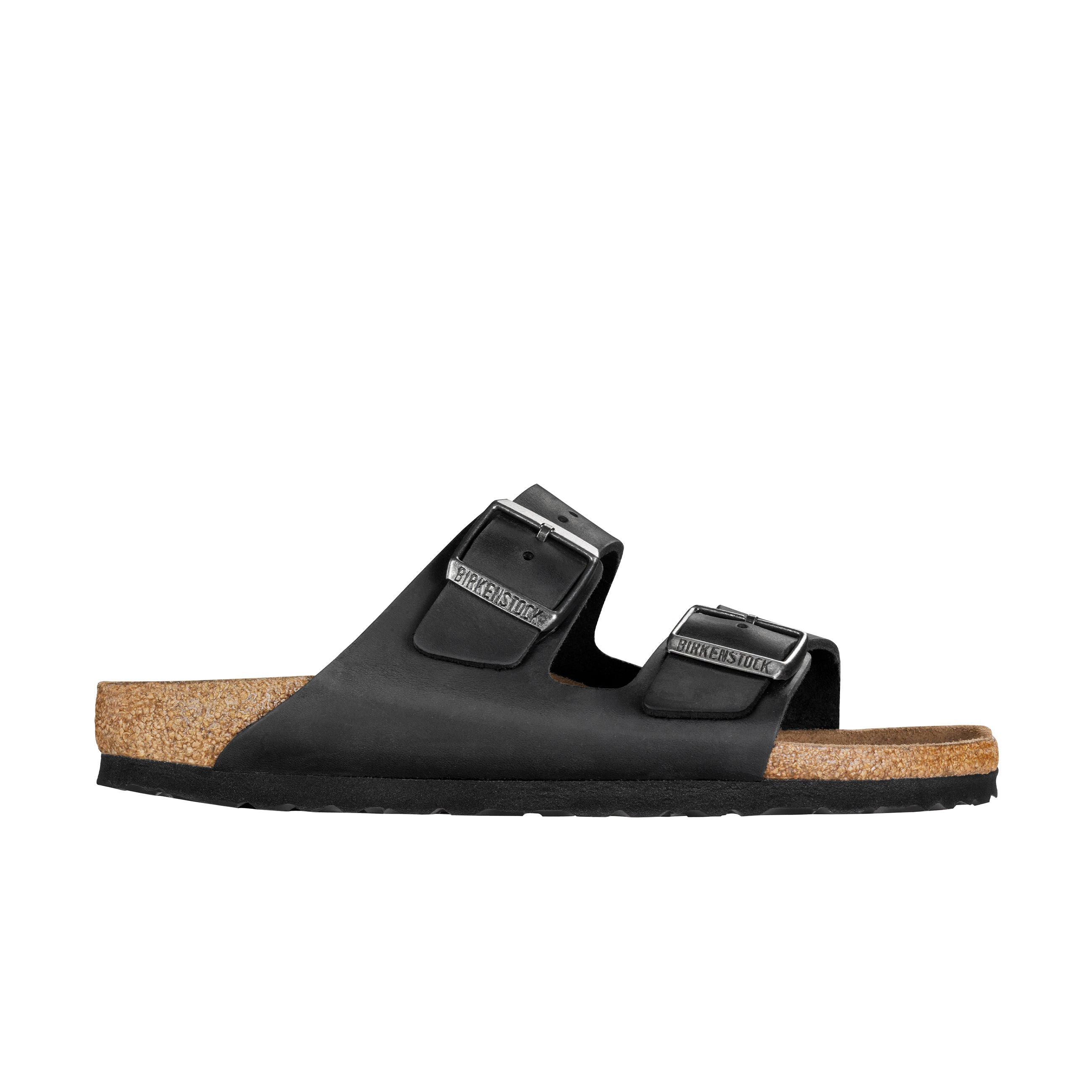 Birkenstock Arizona Black Oiled Leather side view