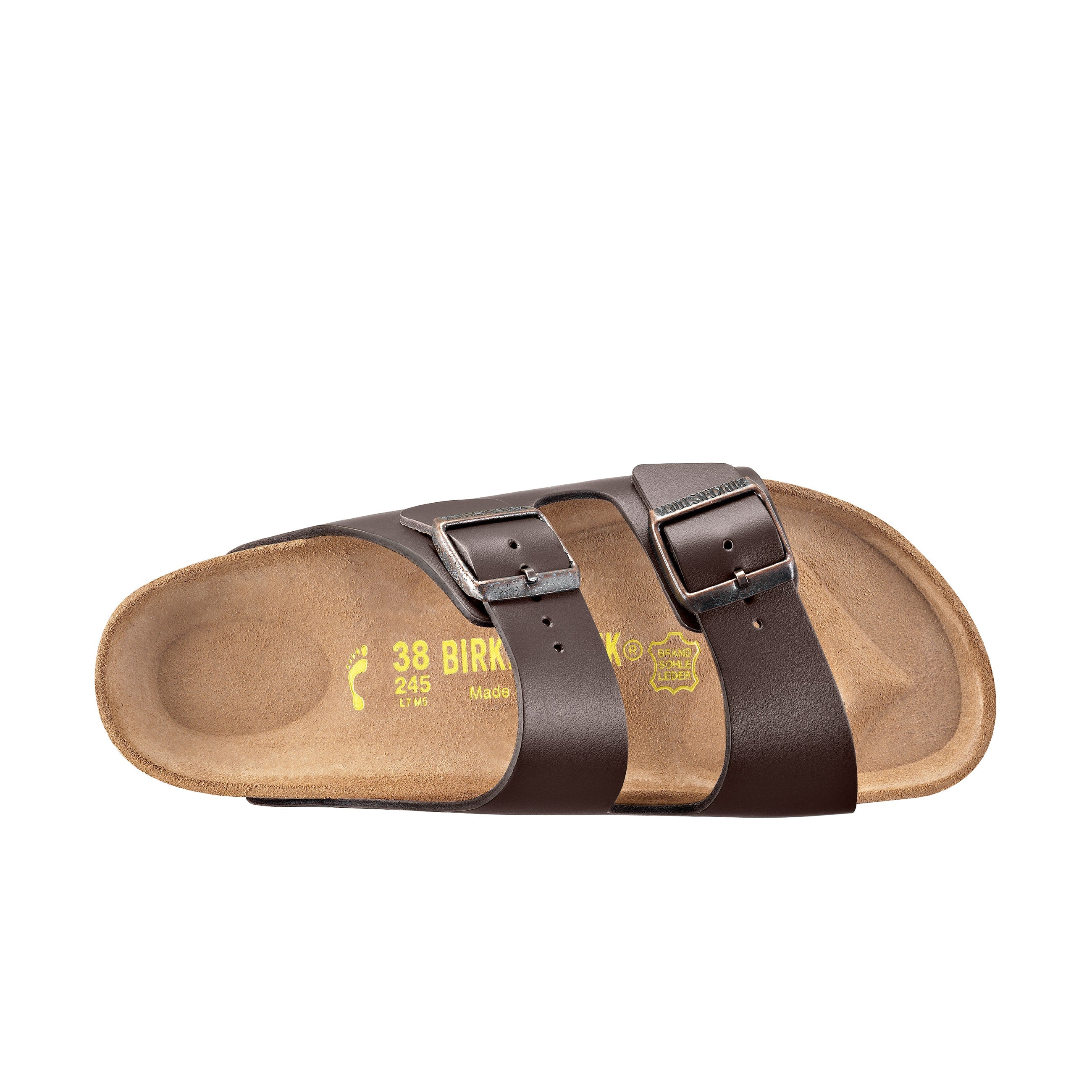 Birkenstock Arizona Brown Smooth Leather top view