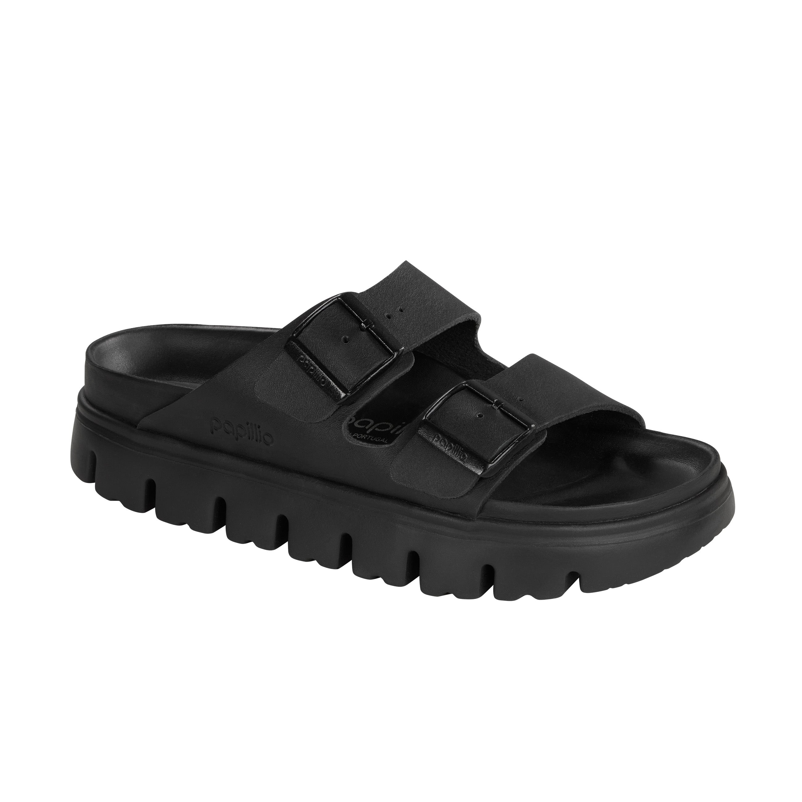 Birkenstock Arizona Chunky Exquisite Black Smooth Leather