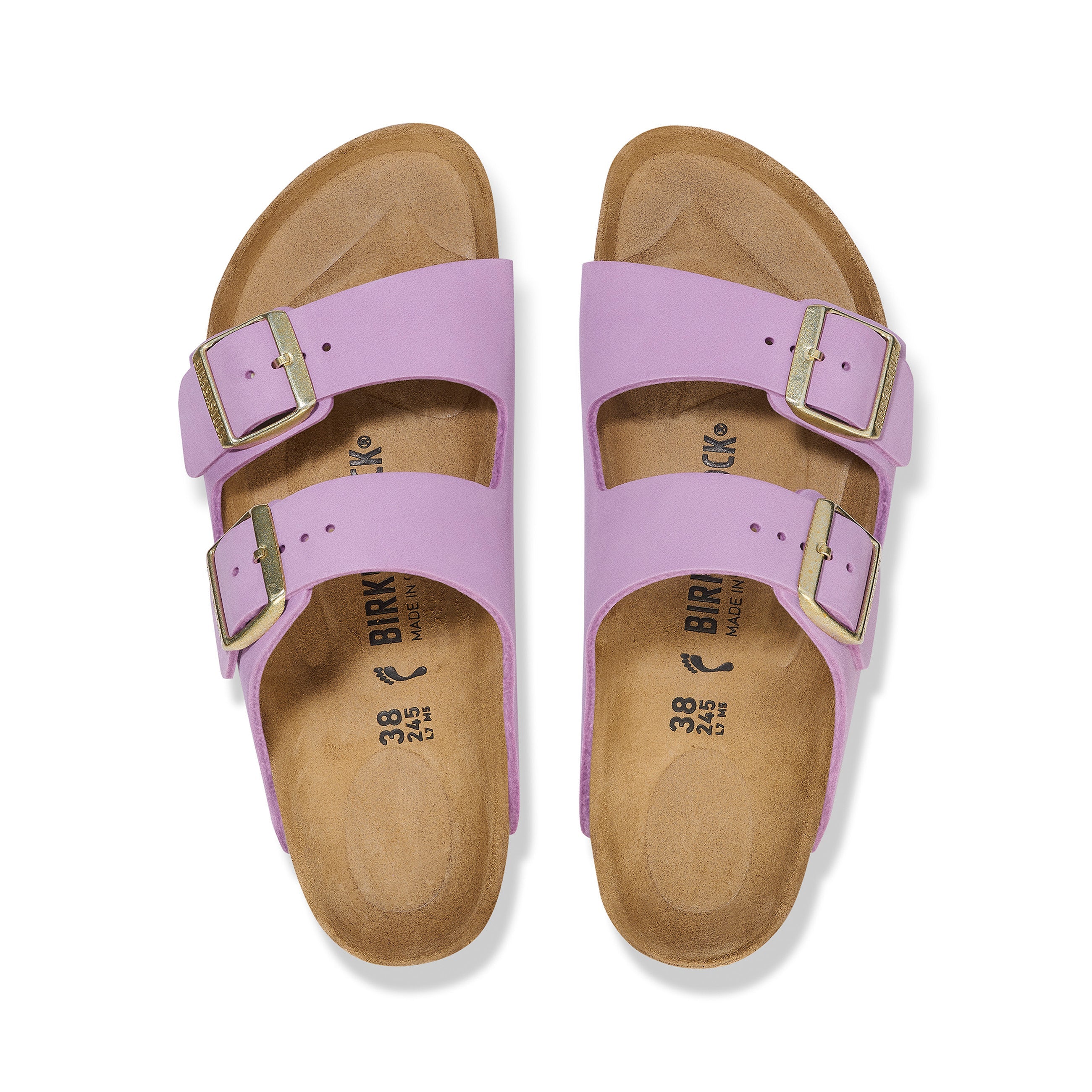 Arizona Crocus Nubuck Leather top view