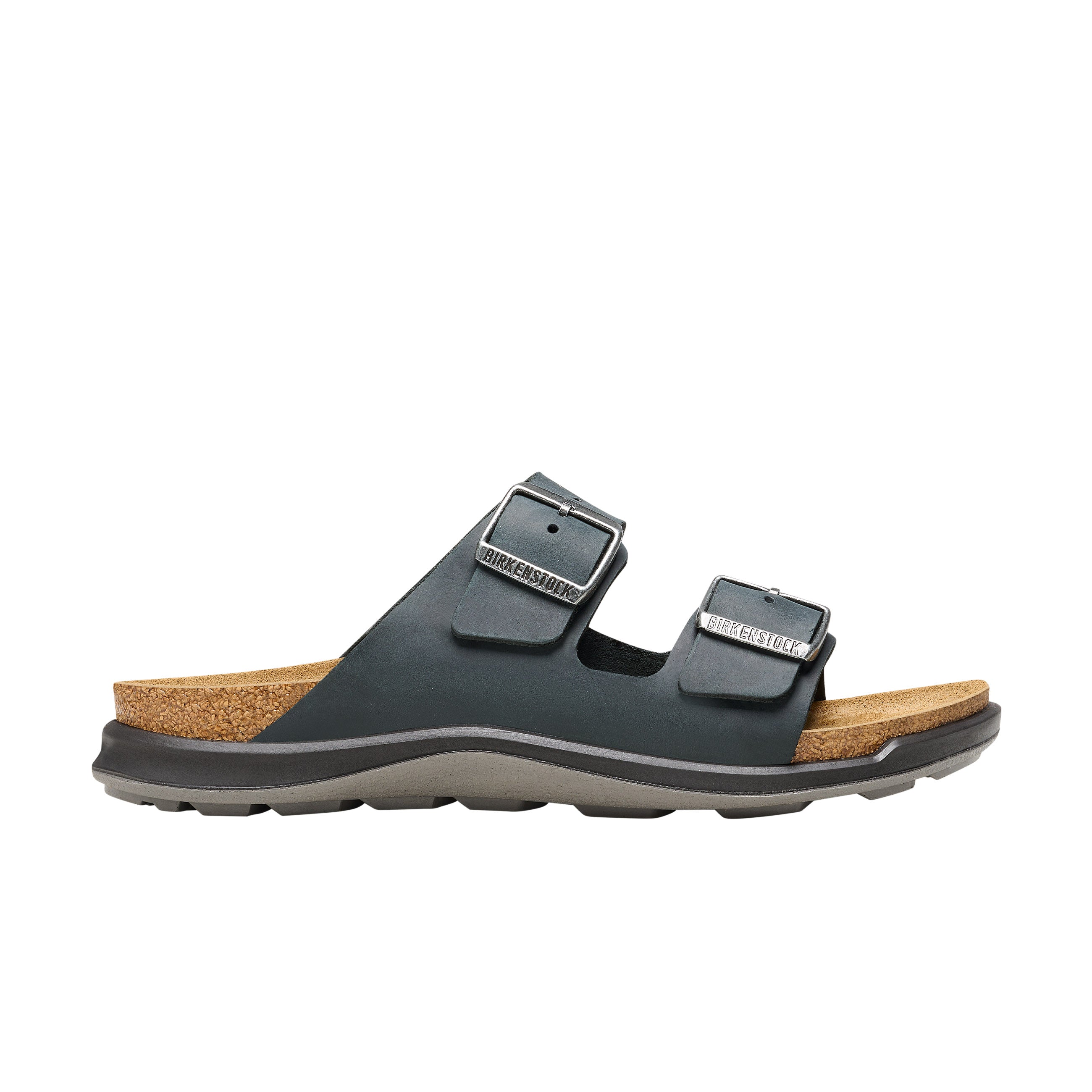 Birkenstock Arizona Cross Town Black Oiled Leather side view