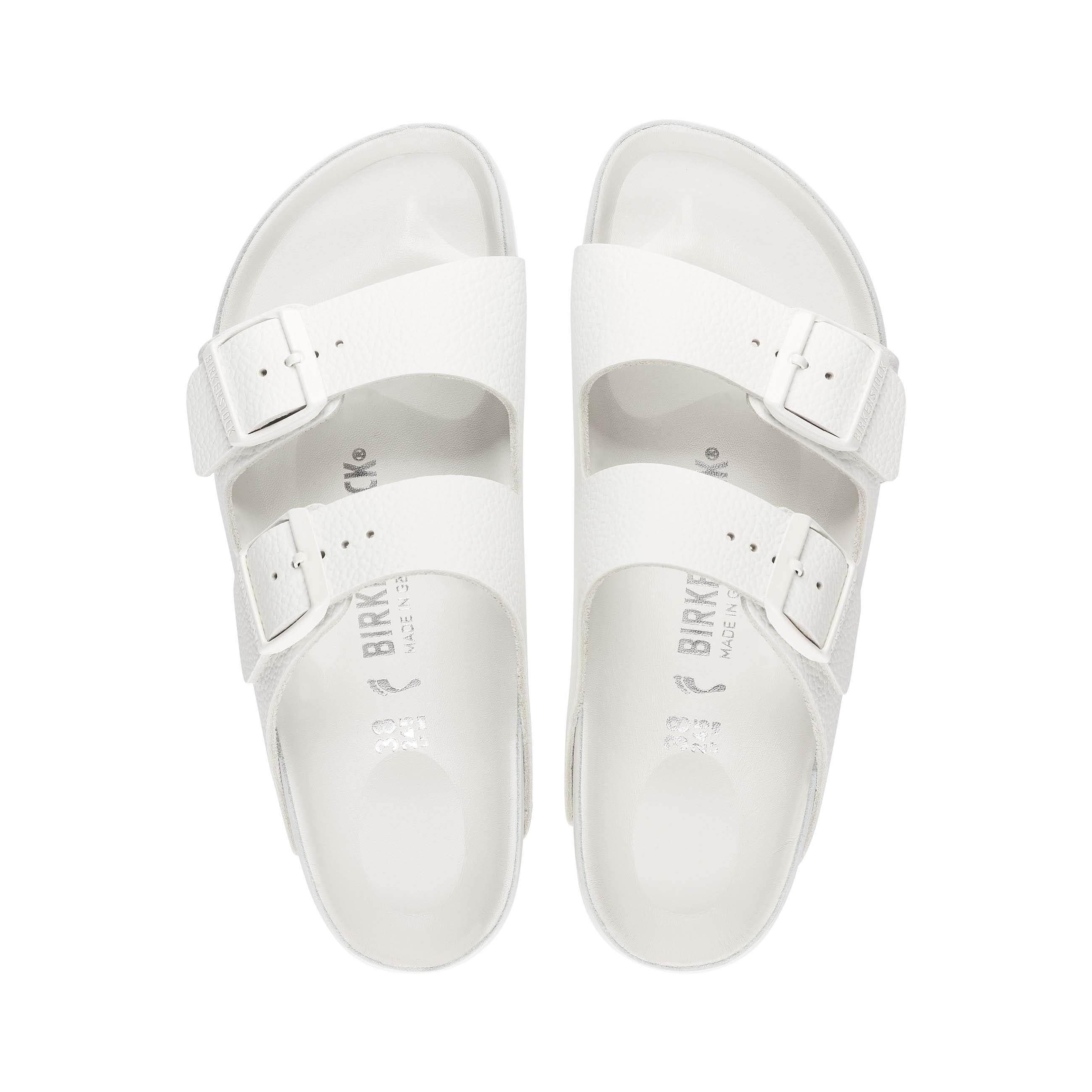 Birkenstock Arizona Exquisite White Natural Leather top view