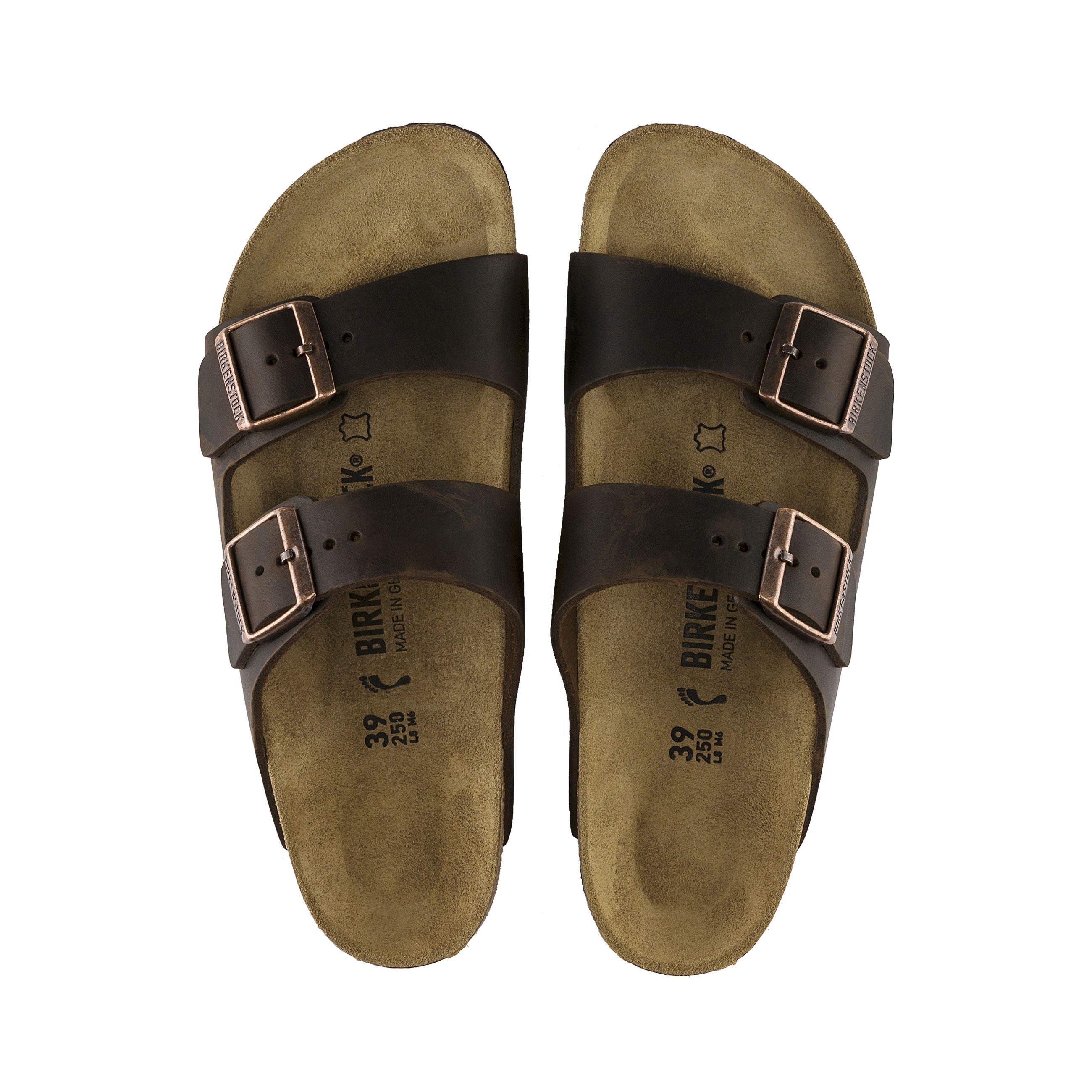 Birkenstock Arizona Habana Oiled Leather top view