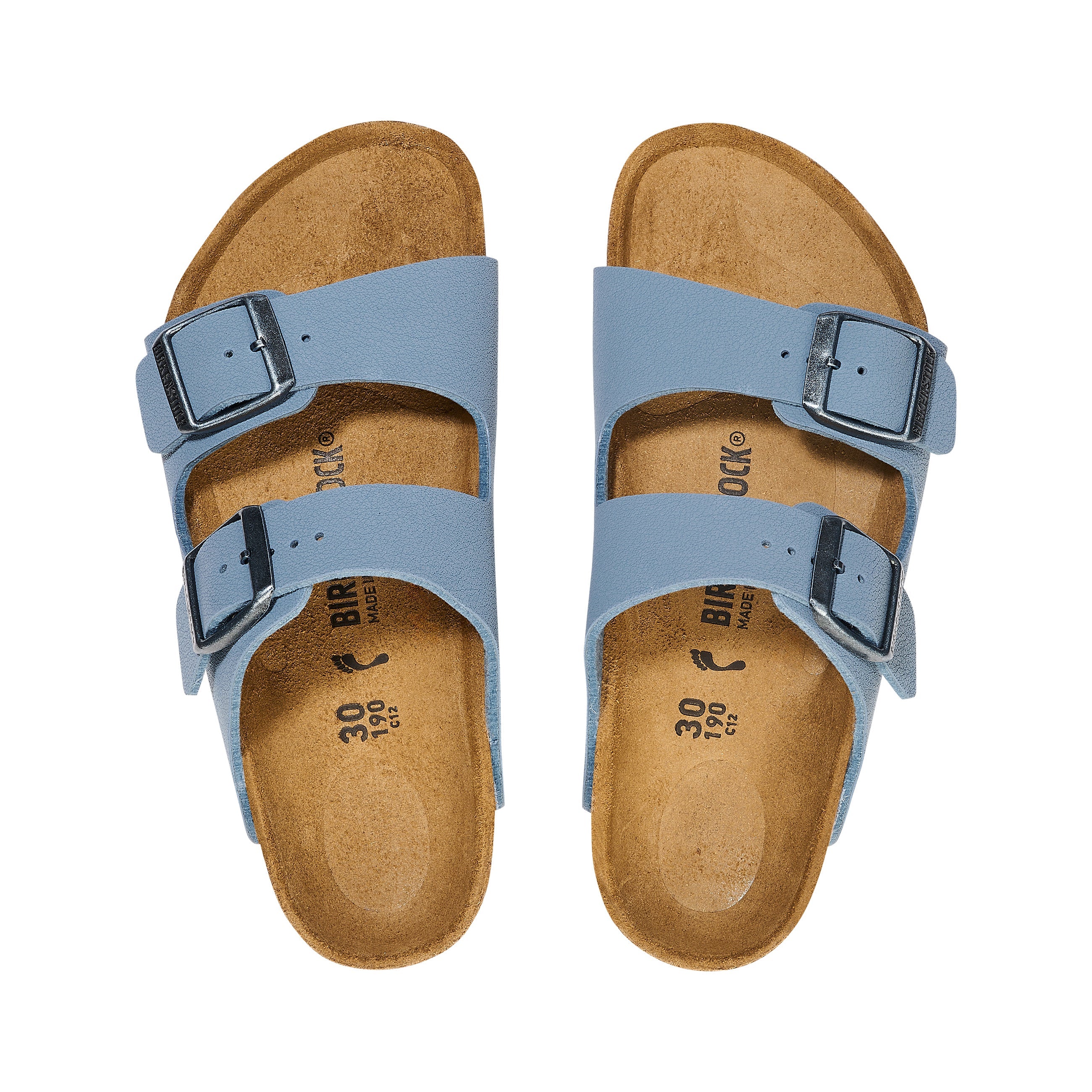 Birkenstock Arizona Kids Elemental Blue BirkiBuc top view