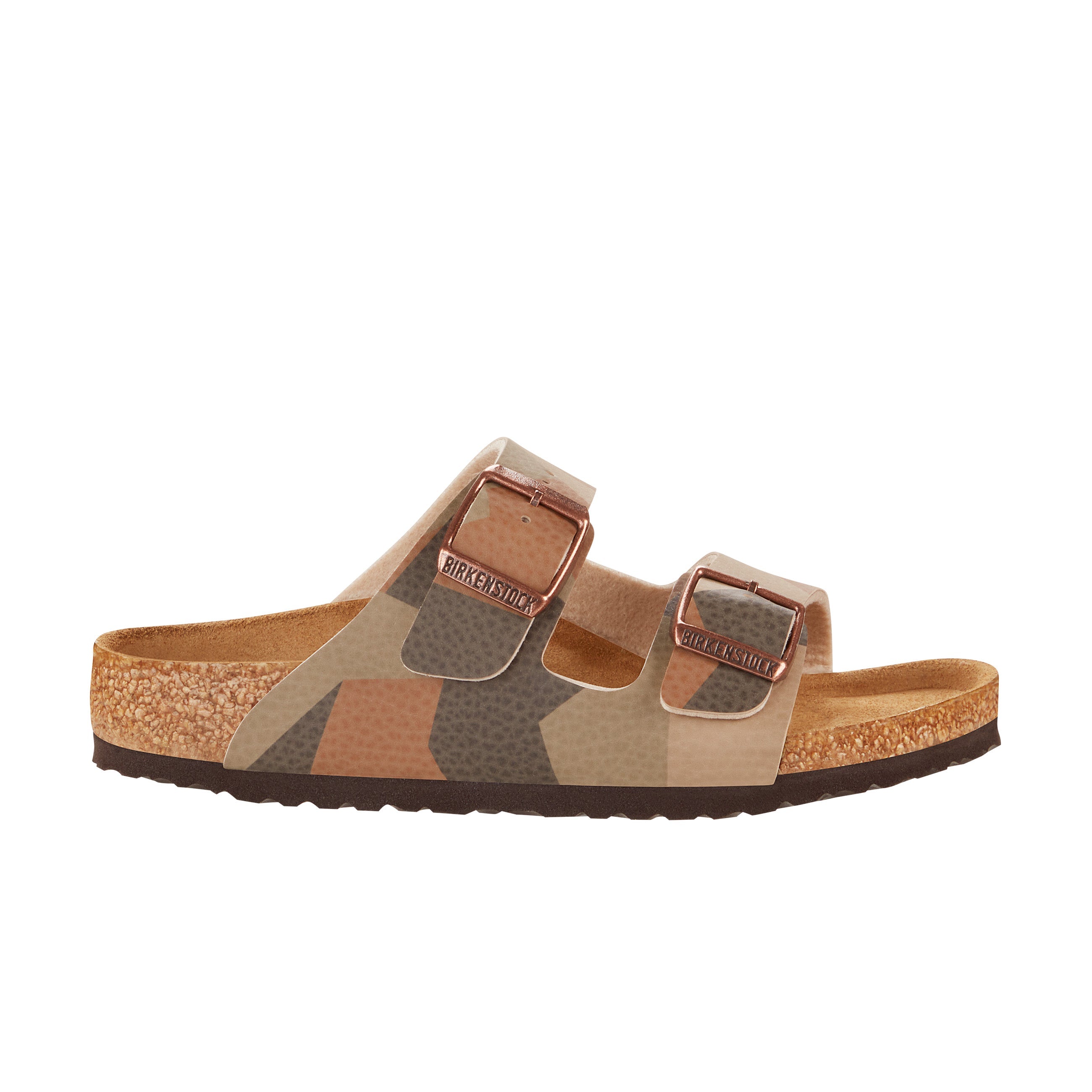 Birkenstock Arizona Kids Camo Multicolour/Brown Birko-Flor side view