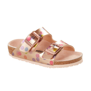 Birkenstock Arizona Kids Birko Flor Electric Metallic Dots Copper