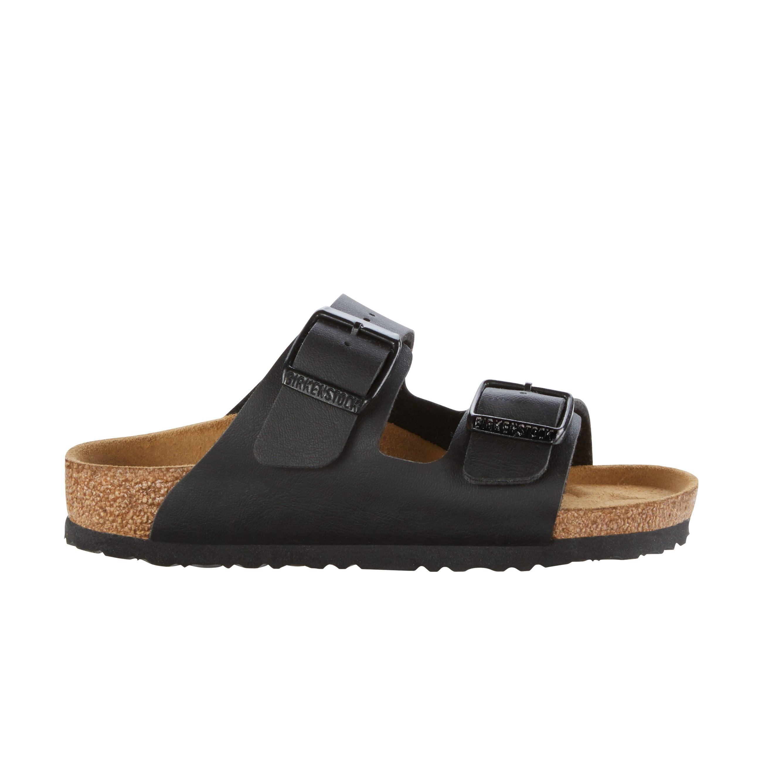 Birkenstock Arizona Kids Black Birko-Flor side view