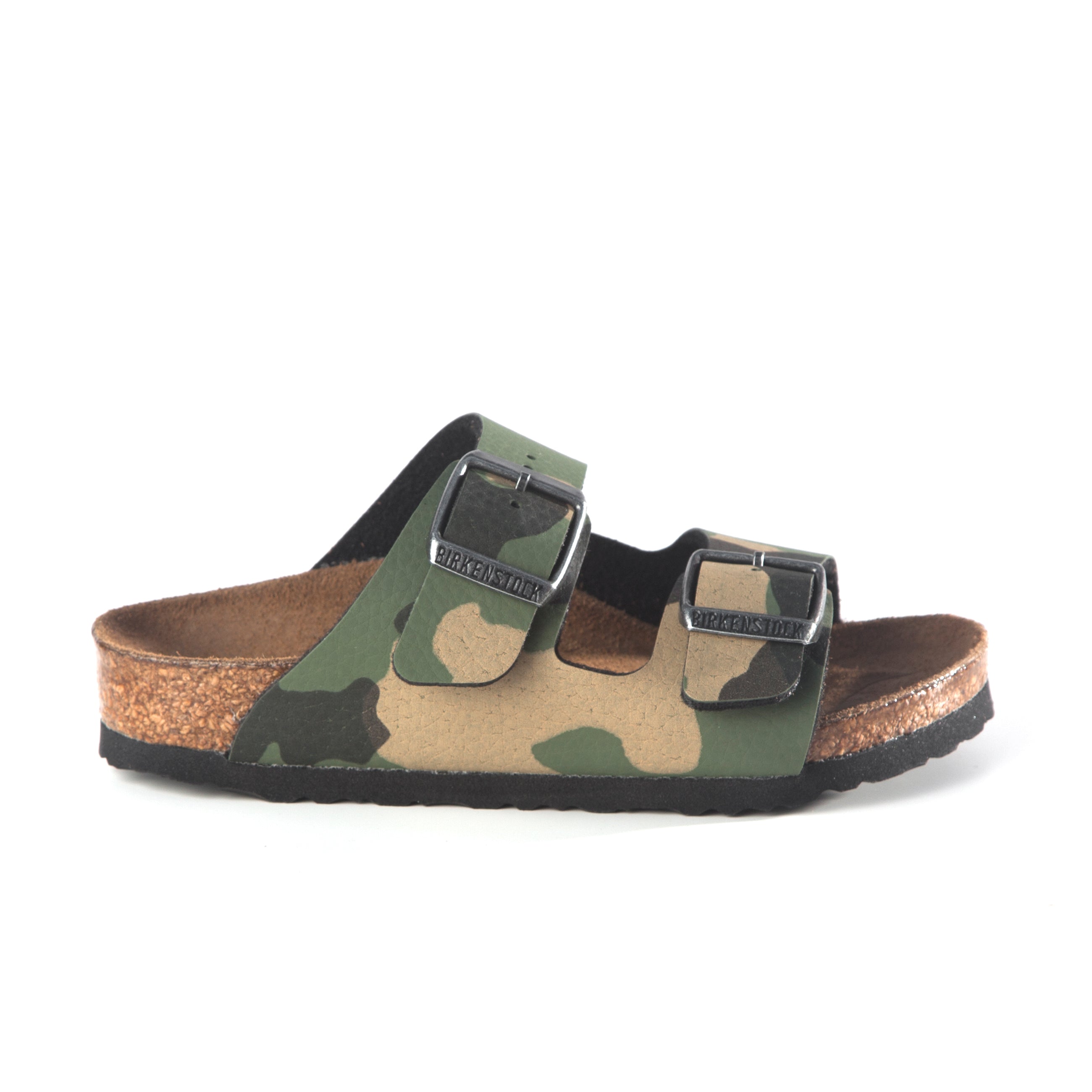 Birkenstock Arizona Kids Desert Soil Camo Khaki Birko-Flor side view