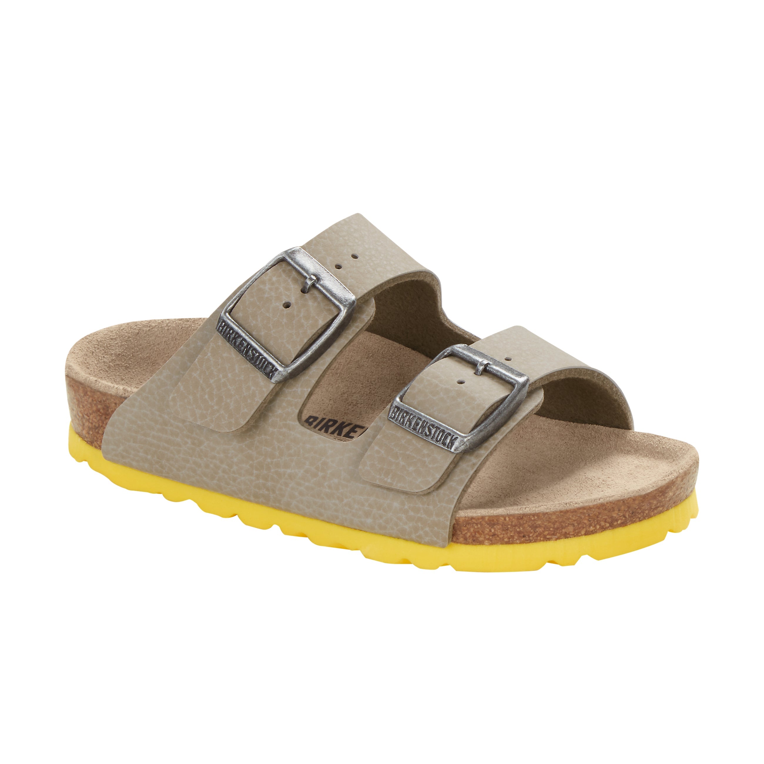 Birkenstock Arizona Kids Desert Soil Taupe/Yellow Birko-Flor