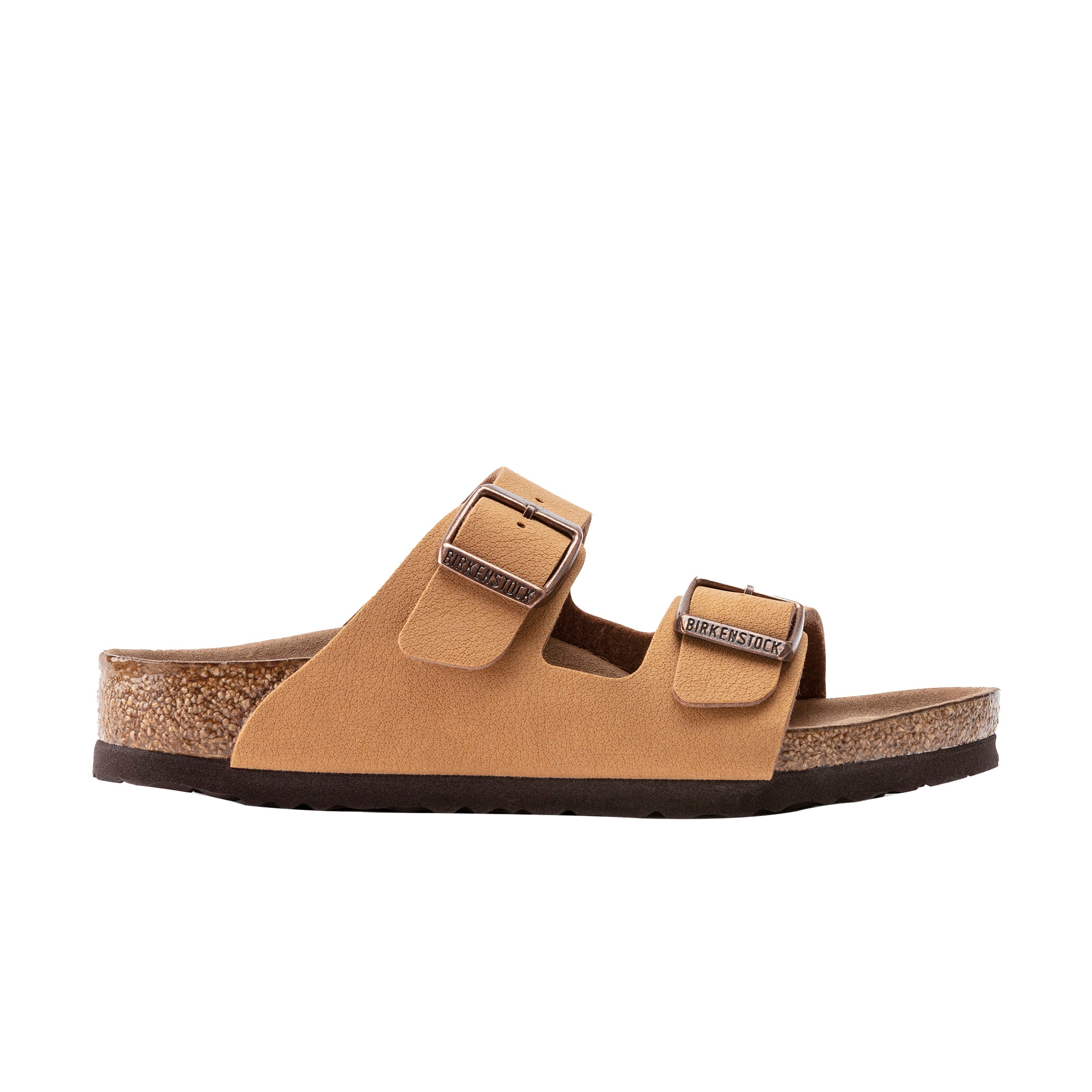 Birkenstock Arizona Kids Earthy Vegan Caramel Birko-Flor side view