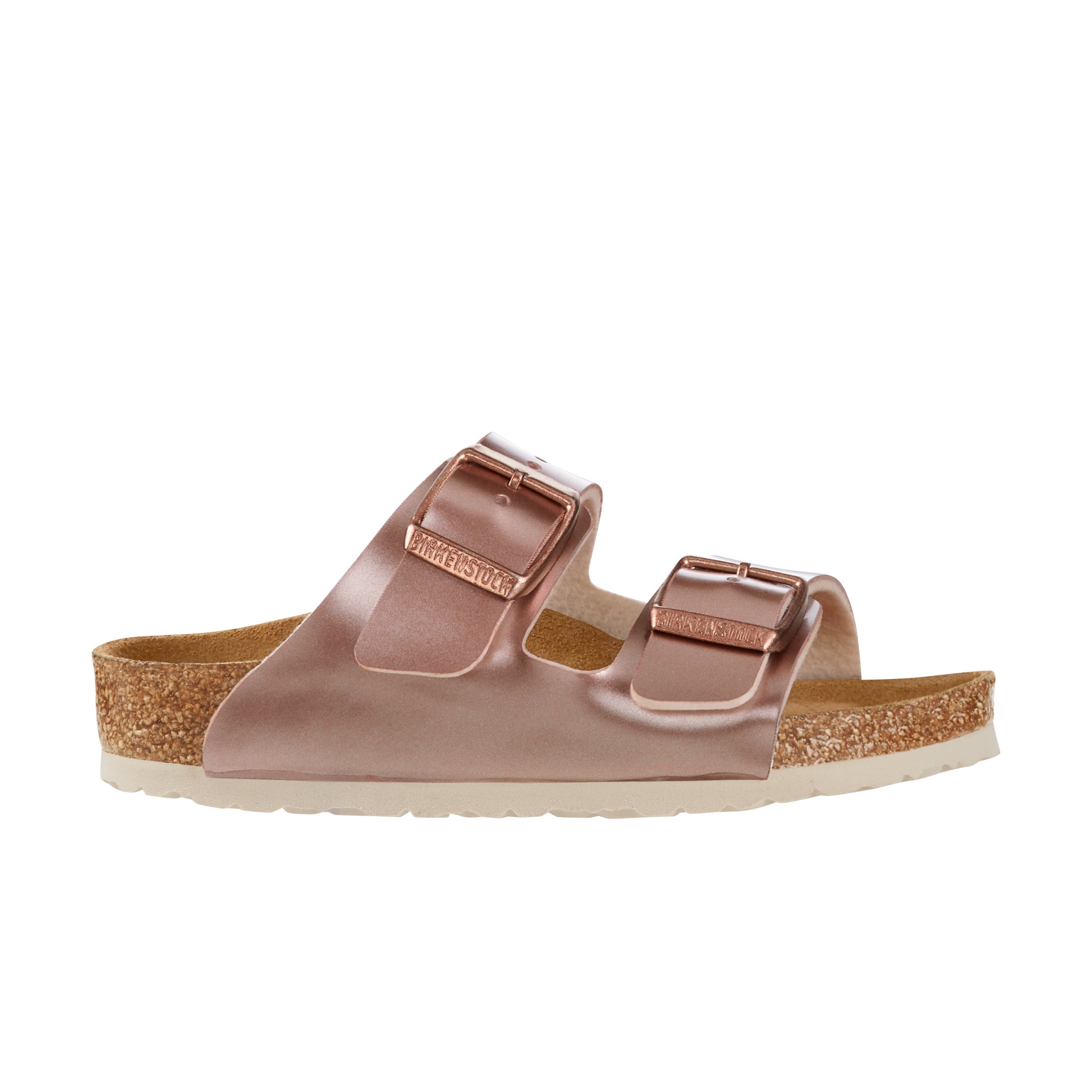 Birkenstock Arizona Kids Electric Metallic Copper Birko-Flor side view