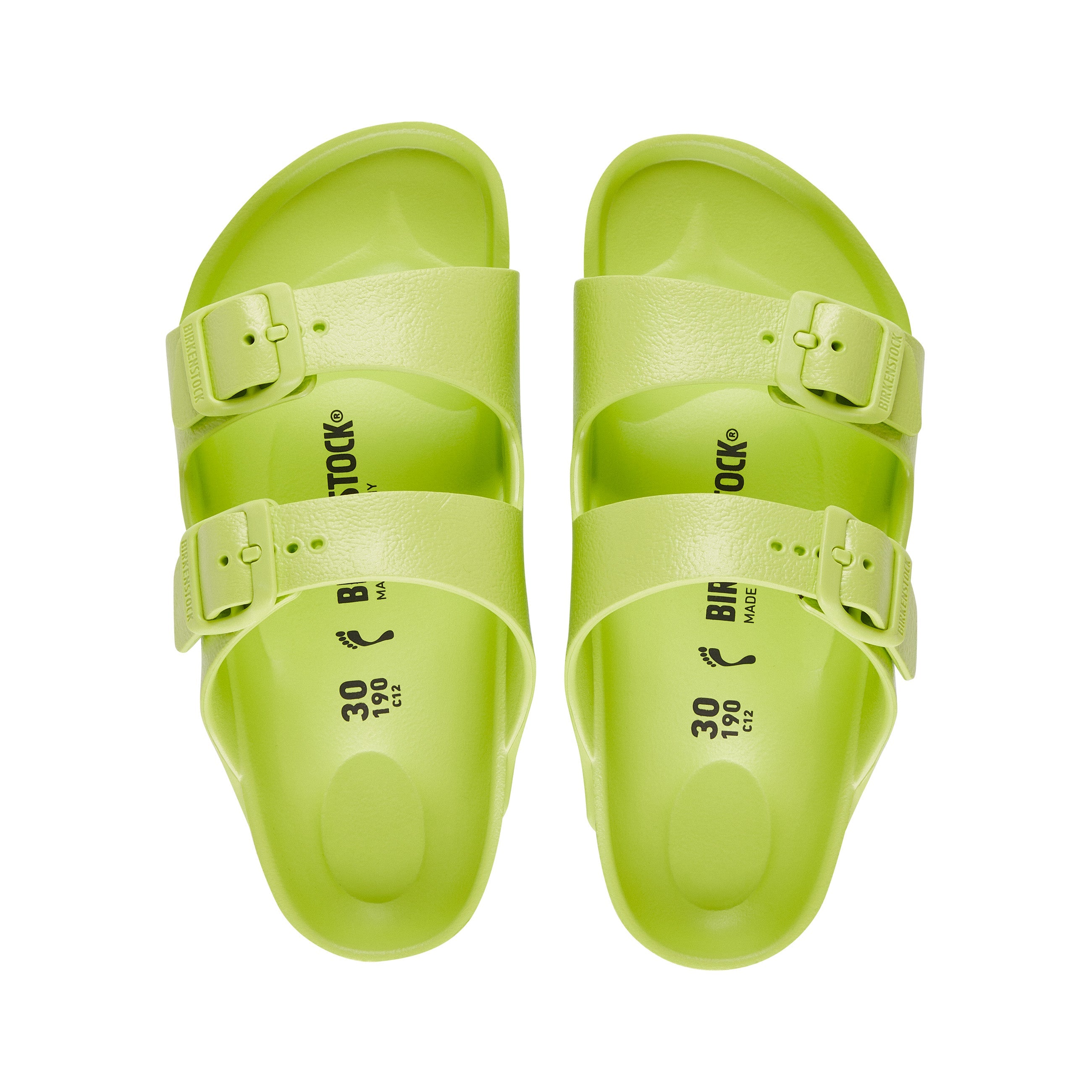 Birkenstock Arizona Kids EVA Lime top view