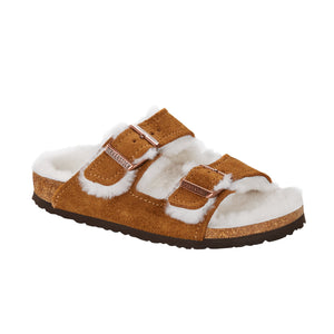 Birkenstock Arizona Kids Mink Suede Leather/Shearling