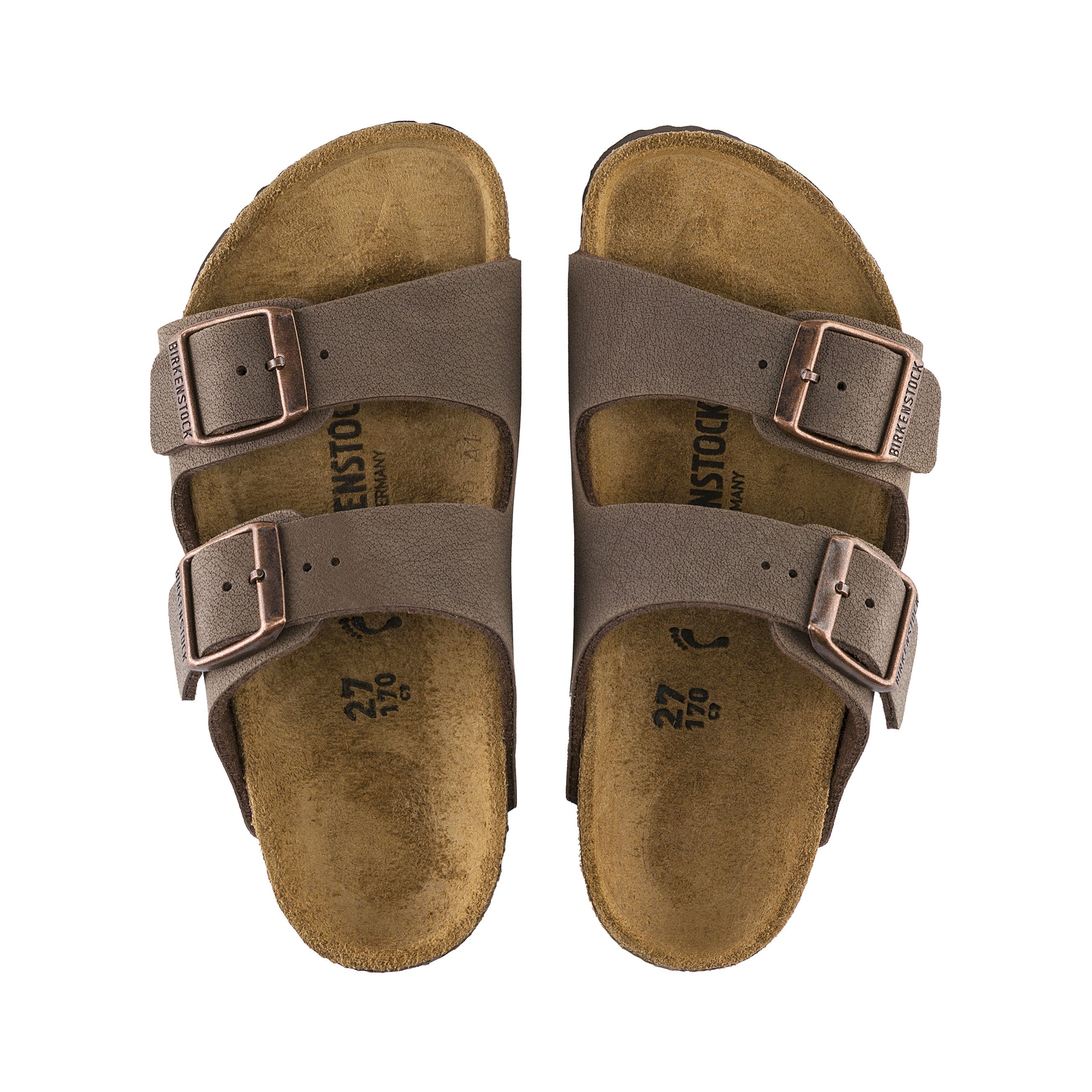 Birkenstock Arizona Kids BirkiBuc Mocca top view