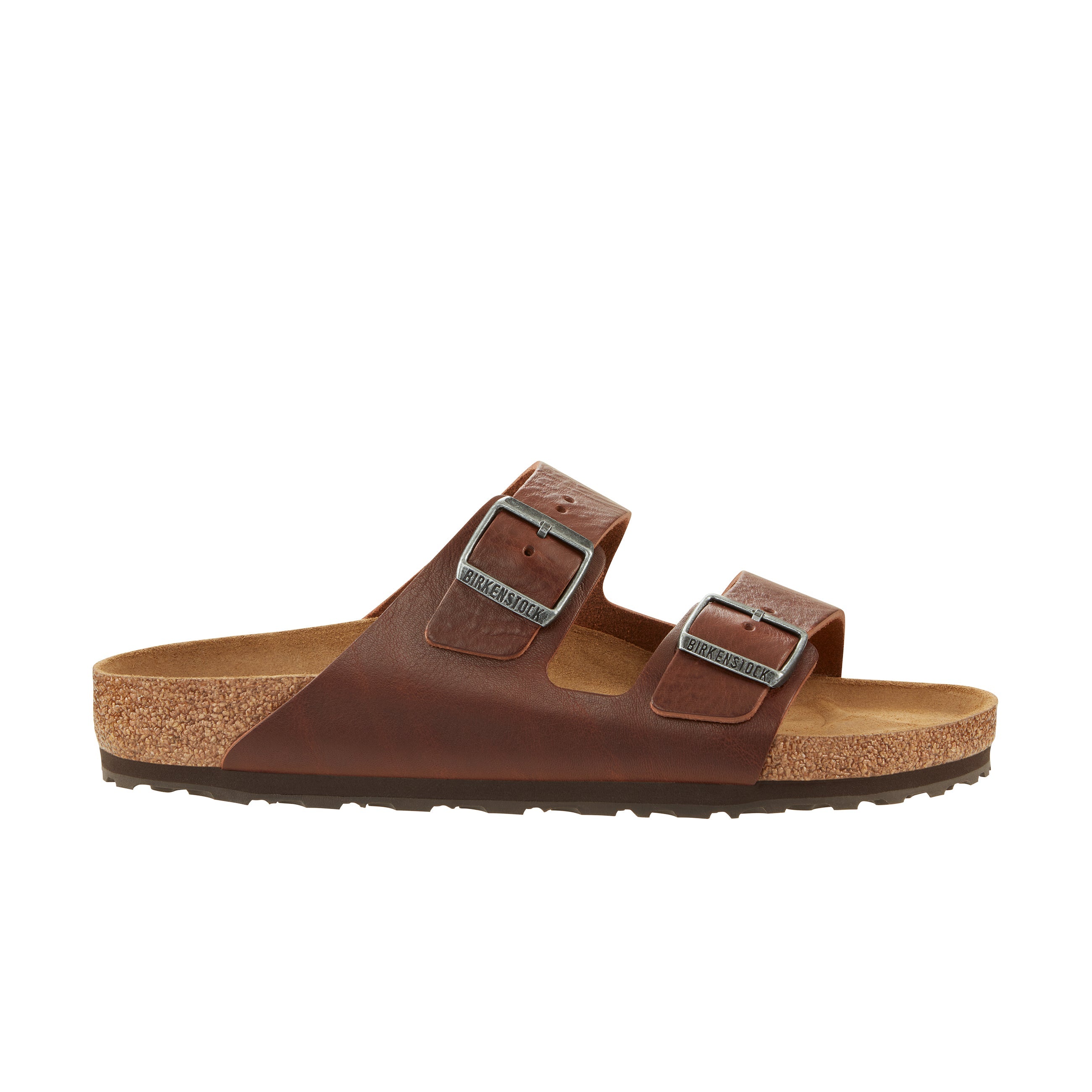 Birkenstock Arizona Vintage Wood Roast Natural Leather side view