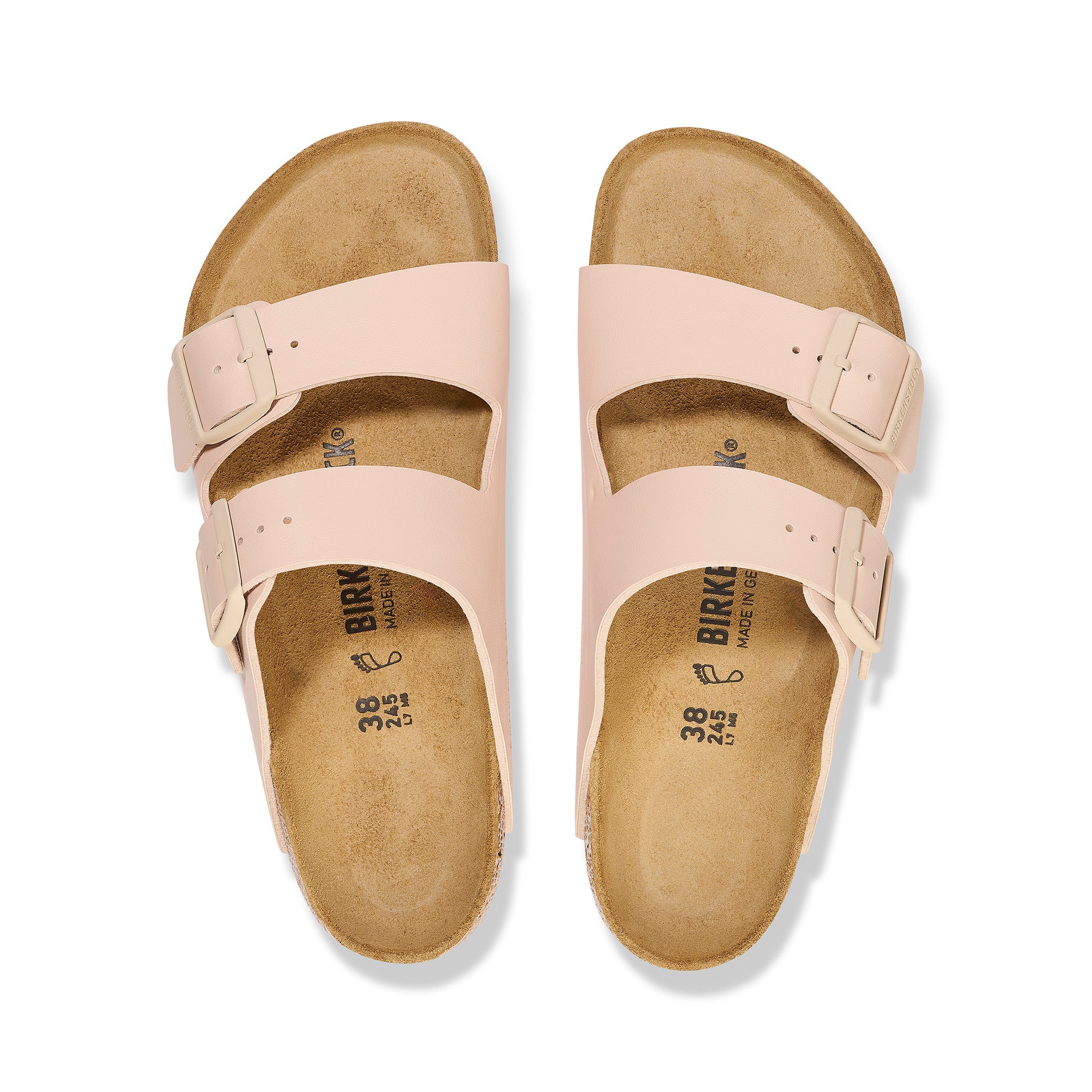 Birkenstock Arizona New Beige Birko-Flor top view