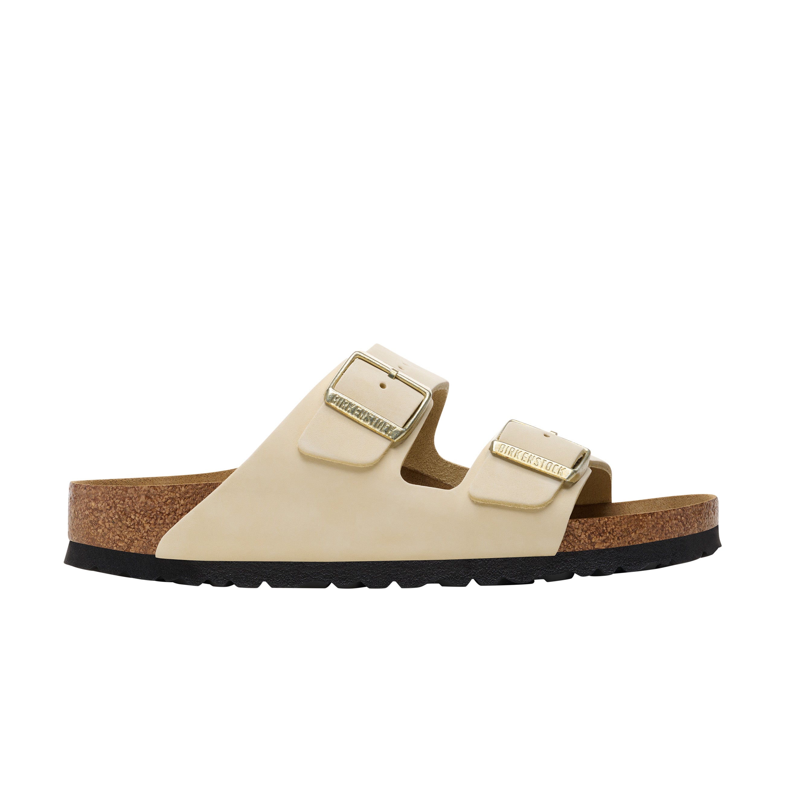 Birkenstock Arizona Nubuck Leather Ecru side view