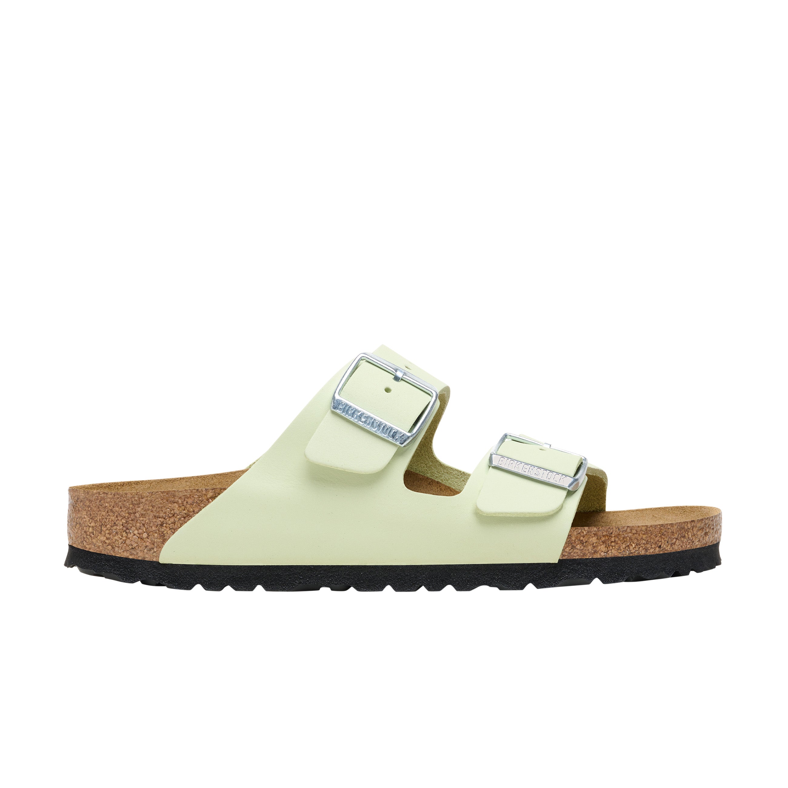 Birkenstock Arizona Faded Lime Nubuck Leather side view