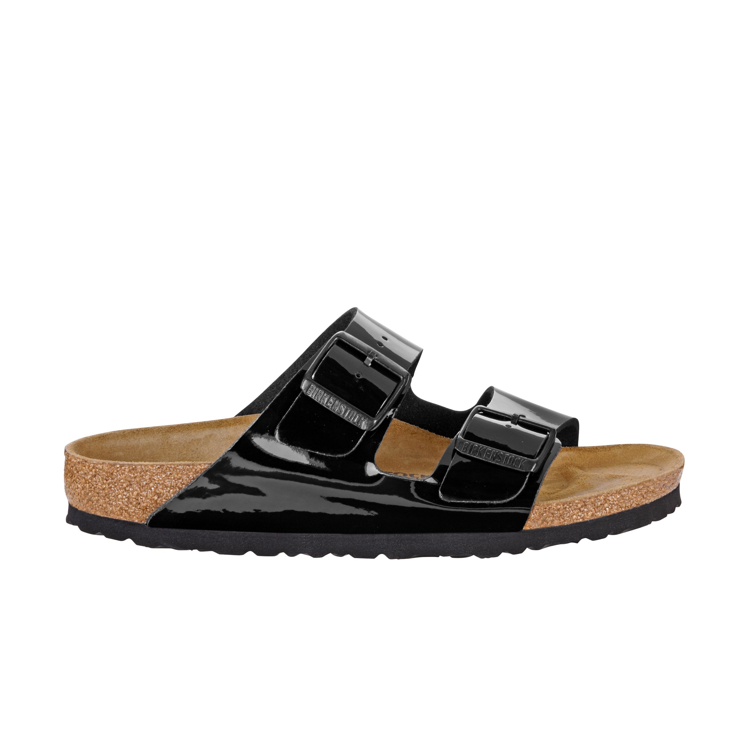 Birkenstock Arizona Patent Black Birko-Flor side view