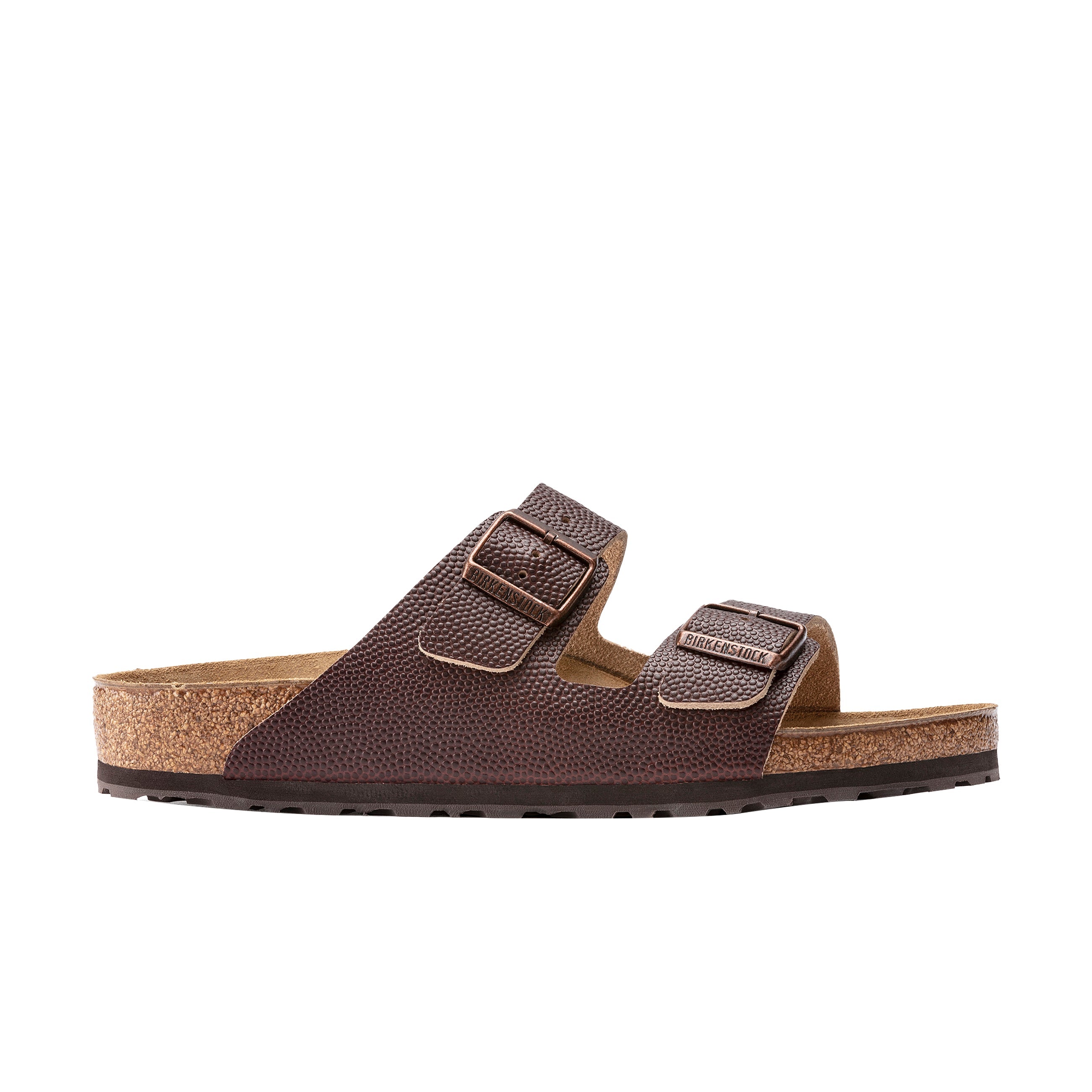 Birkenstock Arizona Roast Embossed Natural Horween Leather side view