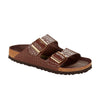 Birkenstock Arizona Semi Exquisite Hot Chocolate Embossed Natural Leather