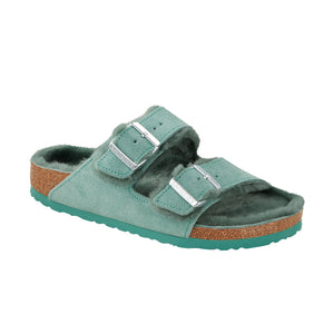 Birkenstock Arizona Shearling Suede Leather Shearling Beryl