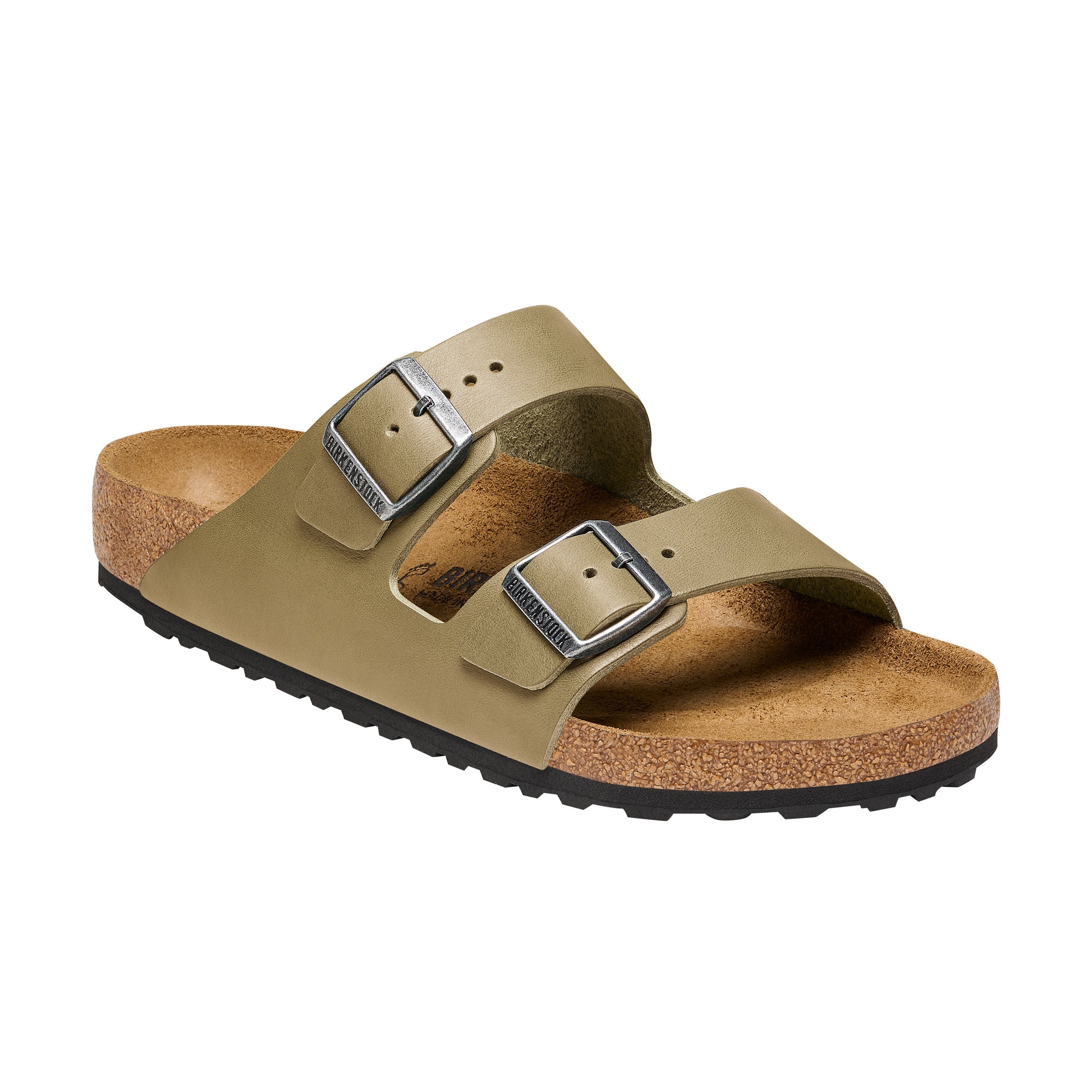 Birkenstock Arizona Smooth Leather Faded Khaki