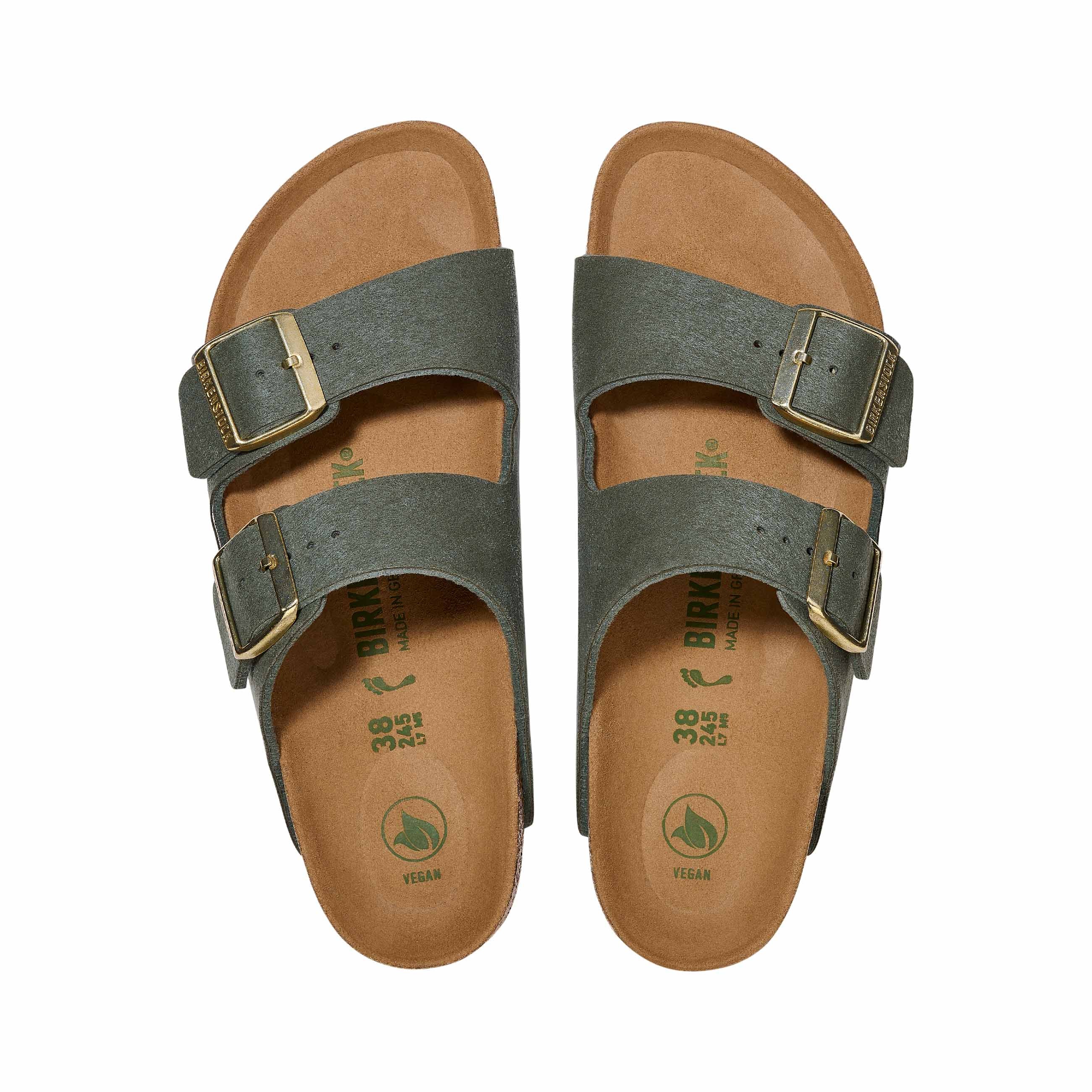 Birkenstock Arizona Soft Birki Vegan Thyme Synthetic top view