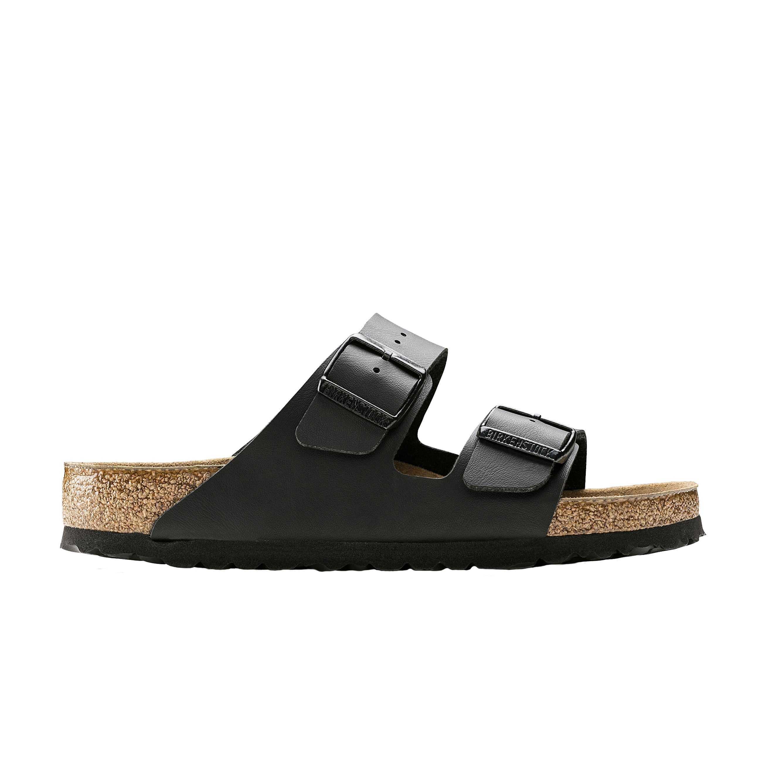 Birkenstock Arizona Soft Footbed Black Birko-Flor side view