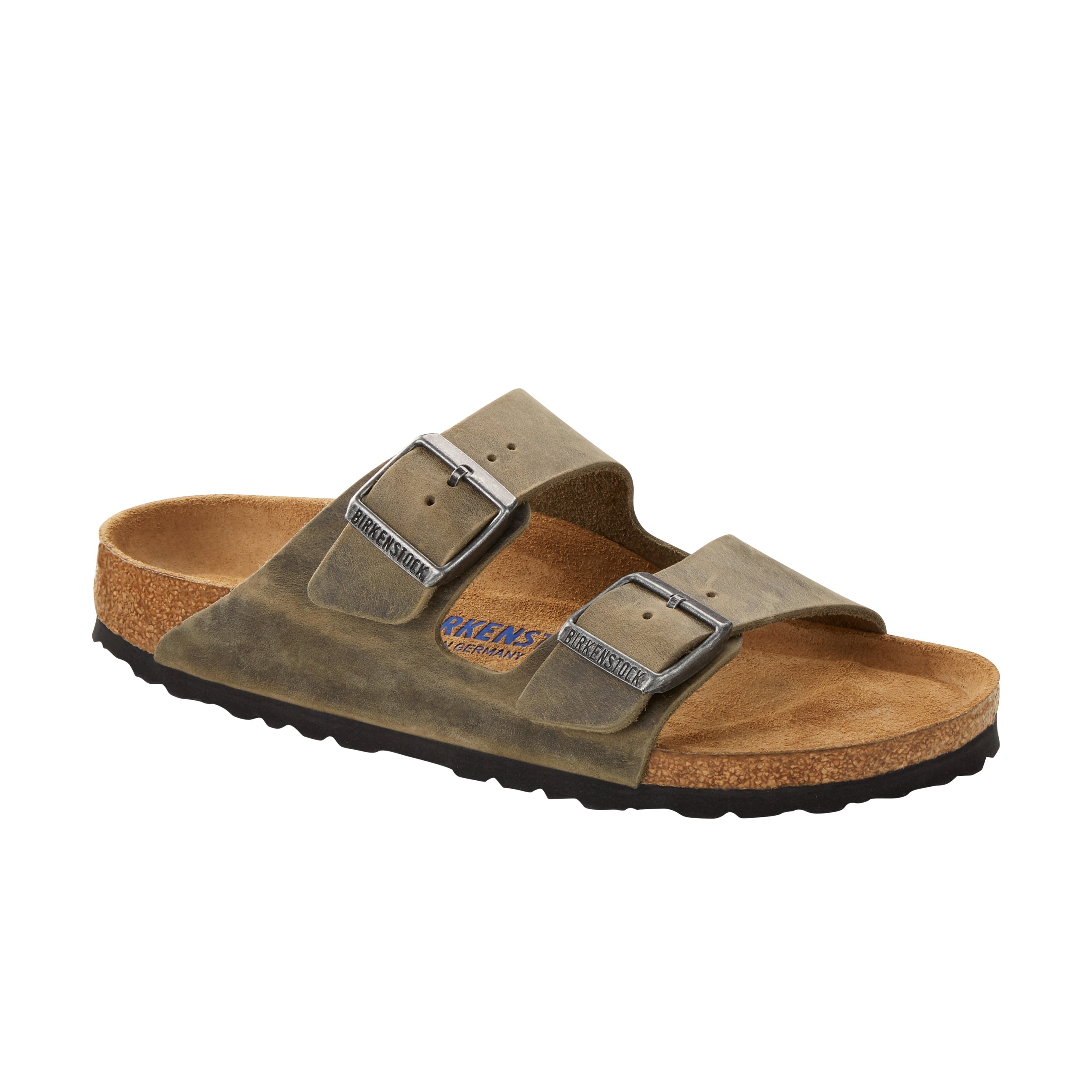 Birkenstock Arizona Soft Footbed Faded Khaki Oiled Leather