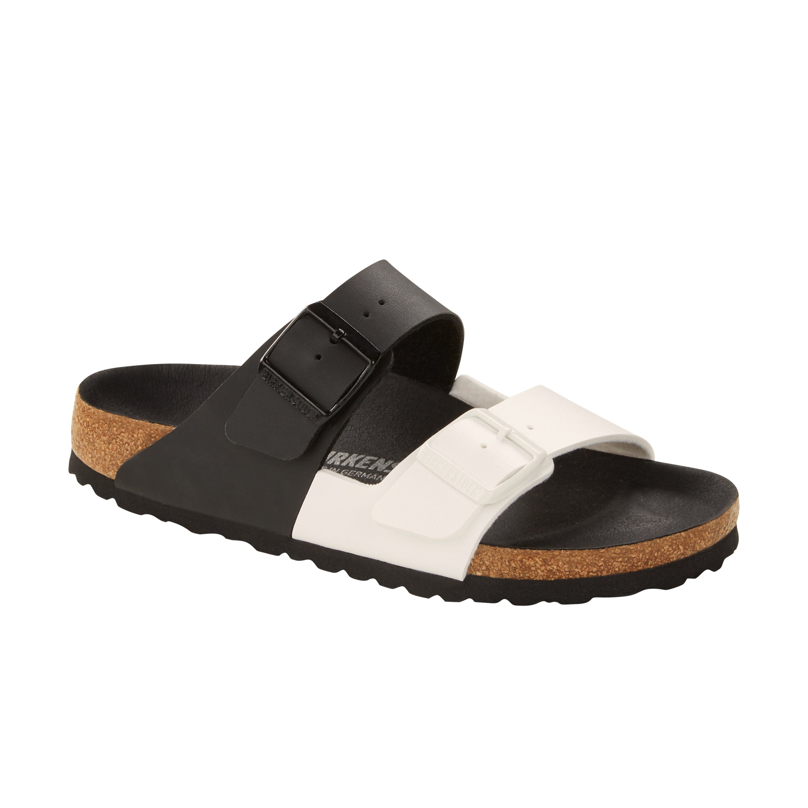 Birkenstock Arizona Split Black/White Birko-Flor