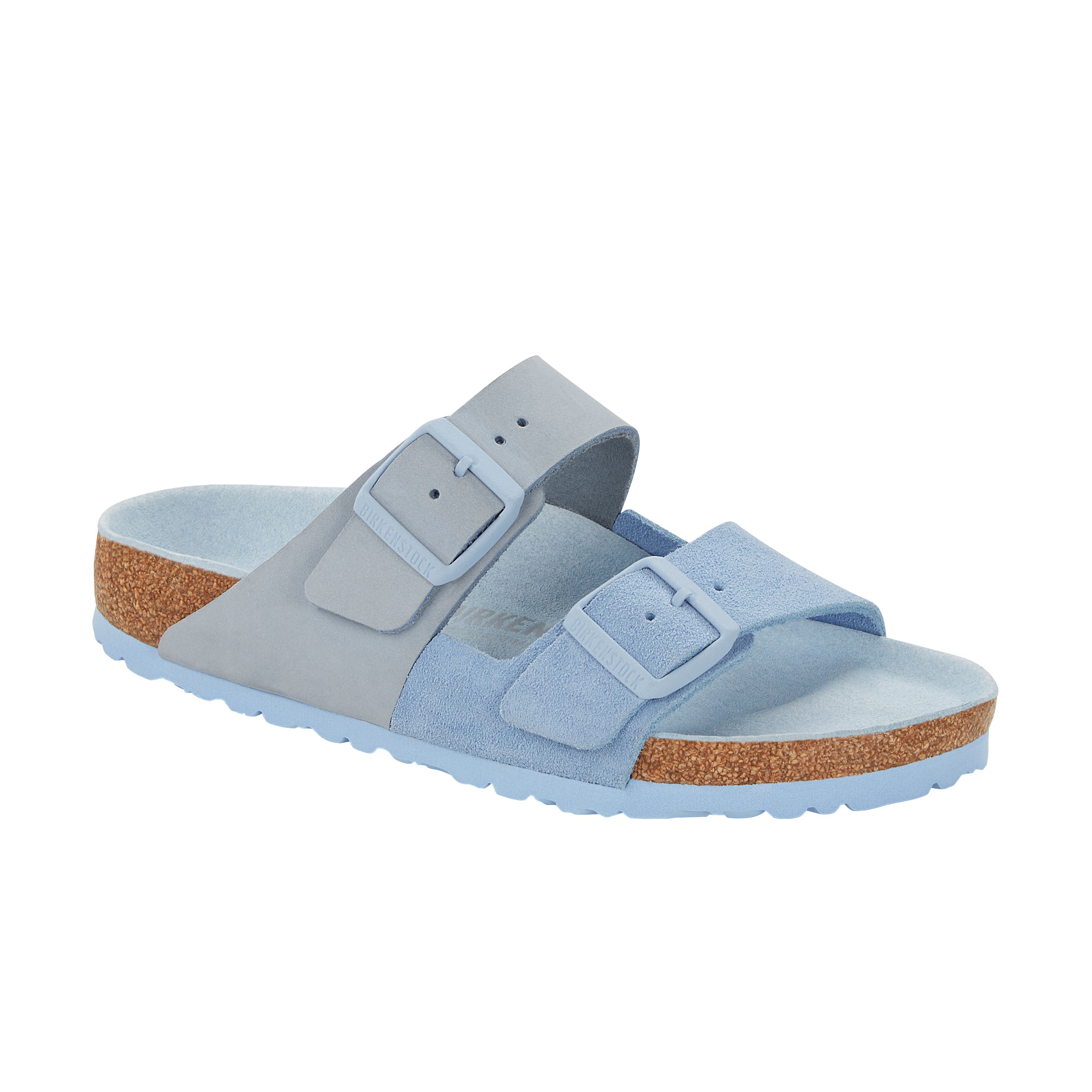 Birkenstock Arizona Split Nubuck Suede Leather Dusty Blue