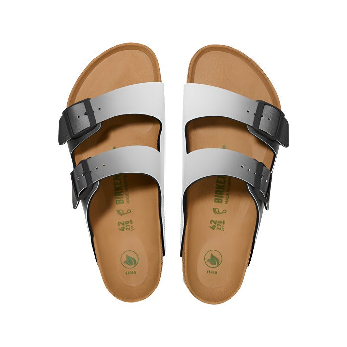 Birkenstock Arizona Vegan Ombre Black Birko-Flor top view