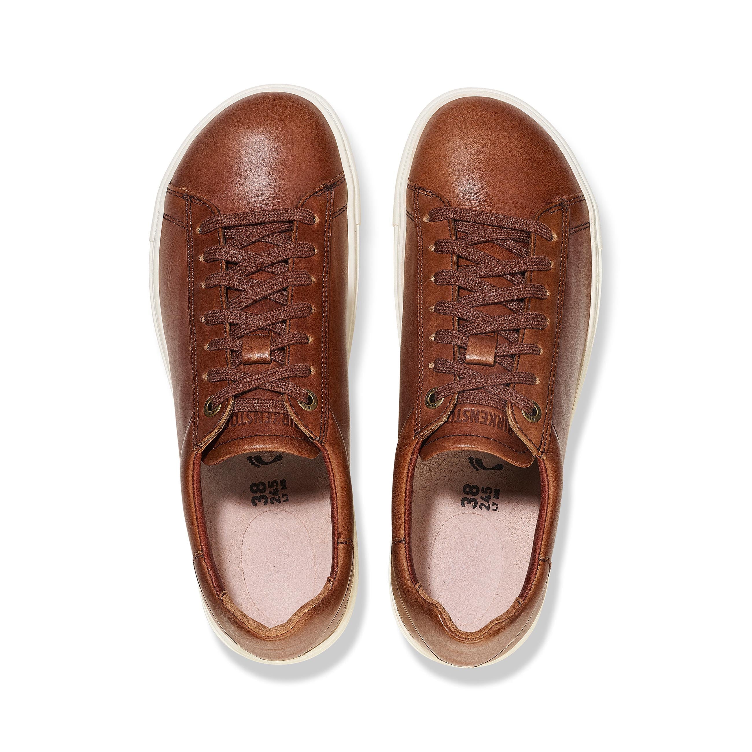 Birkenstock Bend Low Cognac Smooth Leather top view