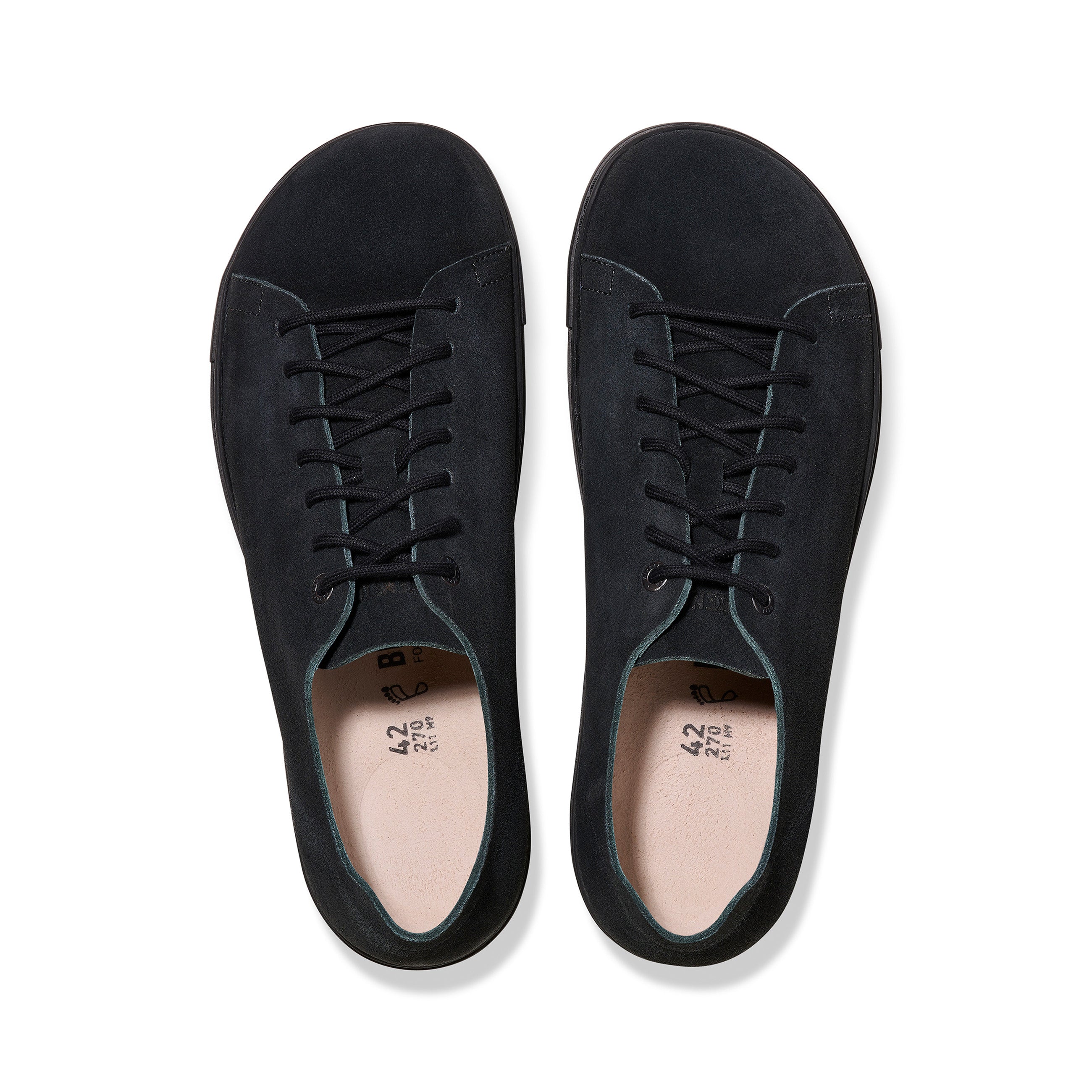 Bend Low Decon Black Nubuck Leather top view