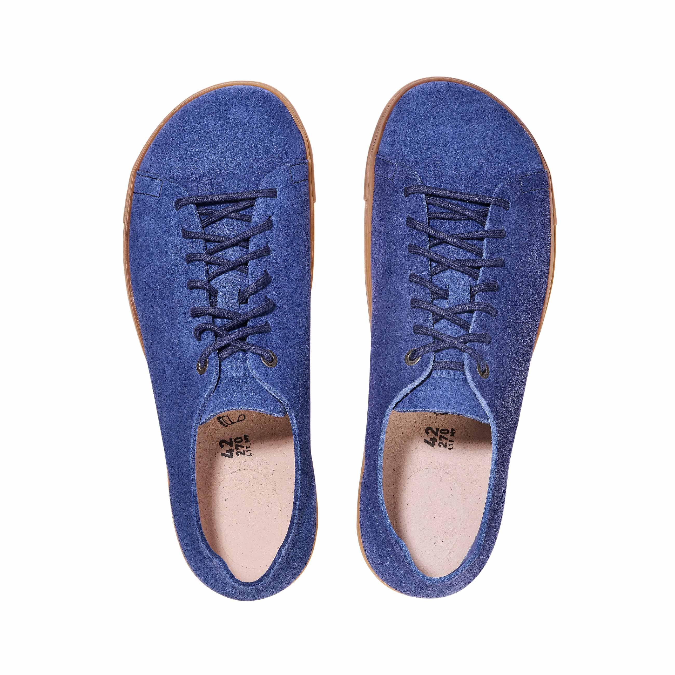 Birkenstock Bend Low Decon Indigo Blue Nubuck Leather top view