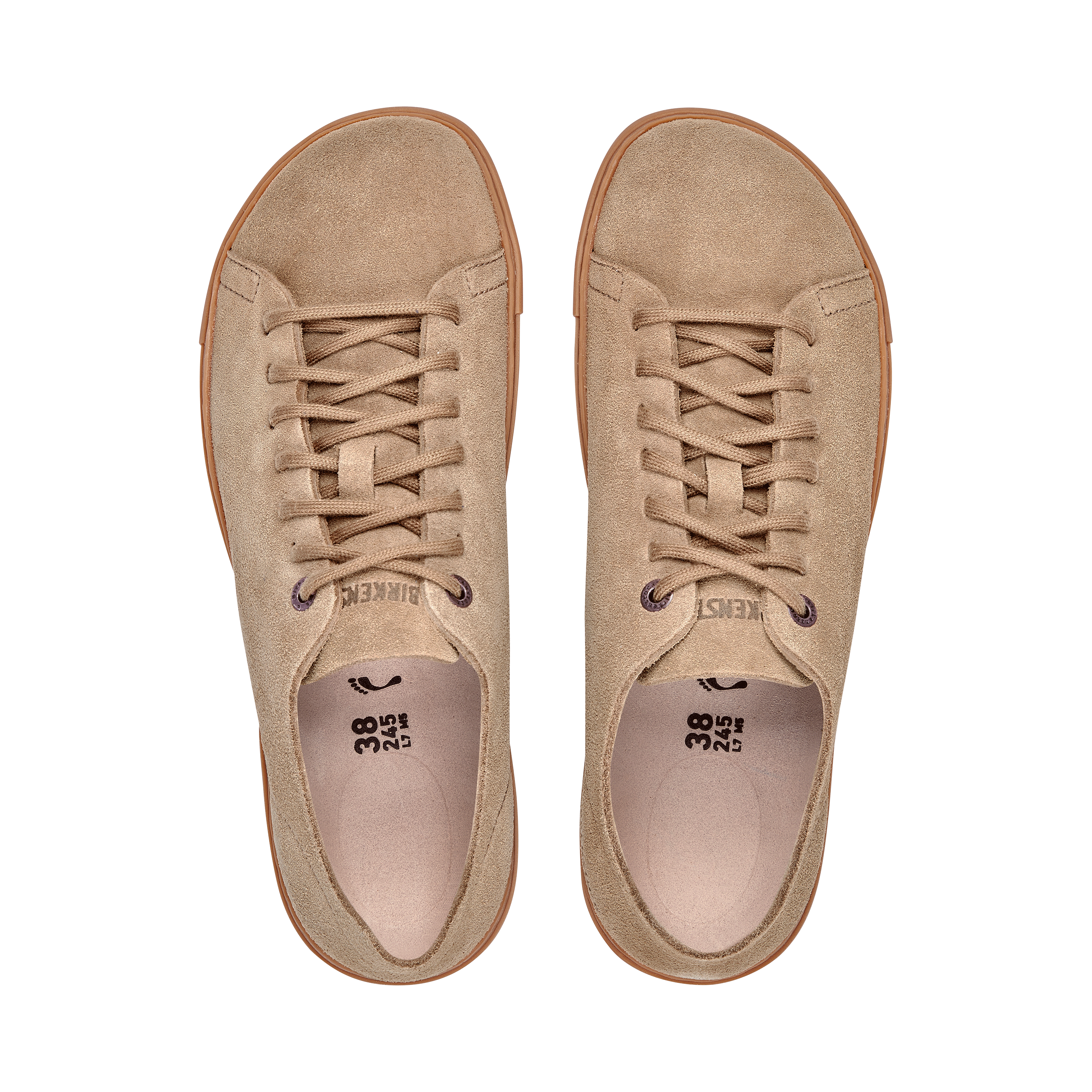 Birkenstock Bend Taupe Nubuck Leather top view