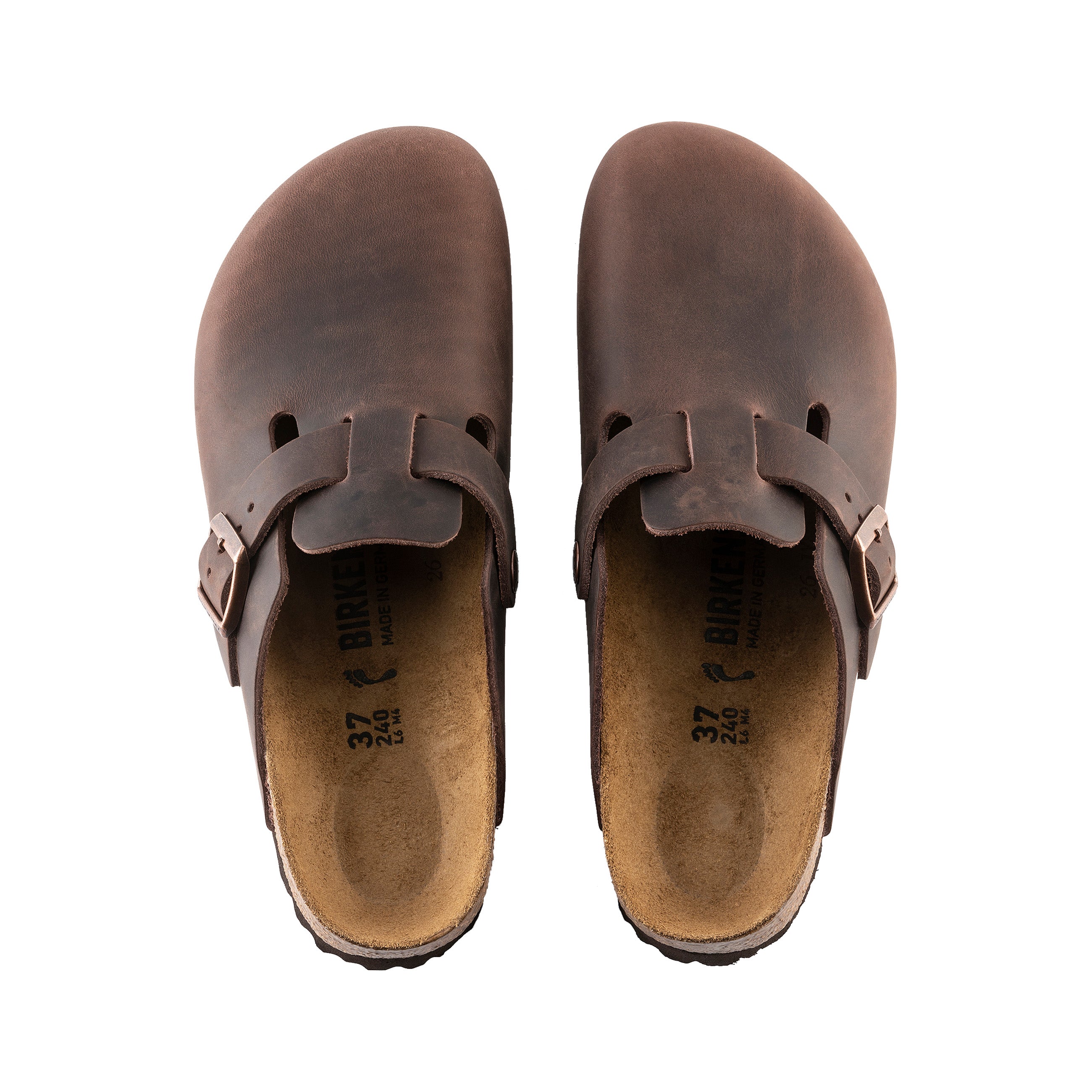 Birkenstock Boston Habana Oiled Leather top view