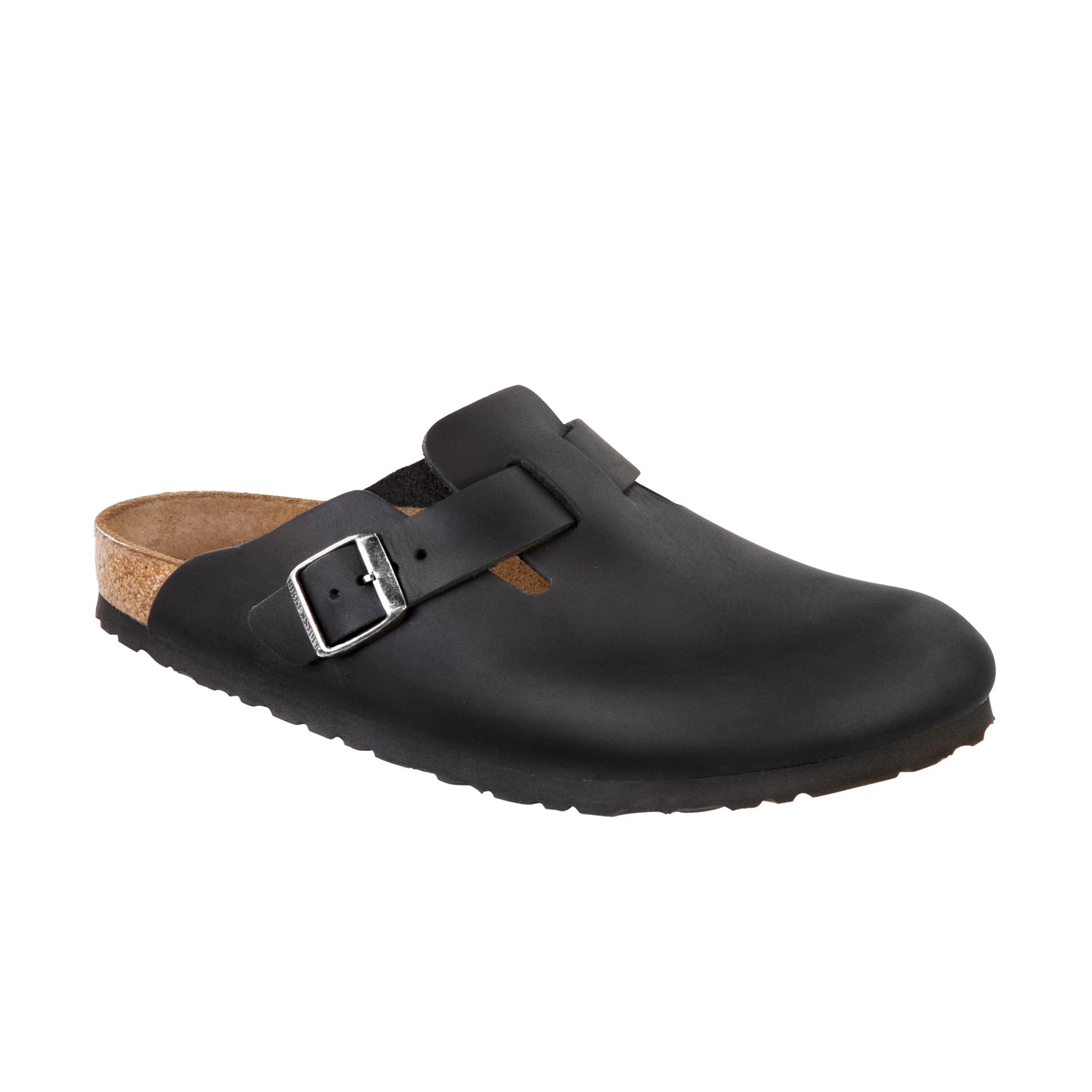 Birkenstock Boston Oiled Natural Leather Black